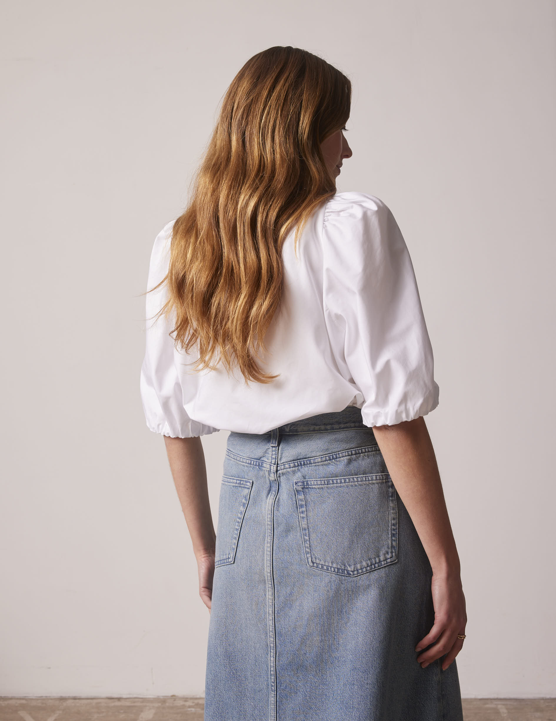 Blouse Juliette manches courtes blanche - Image 2
