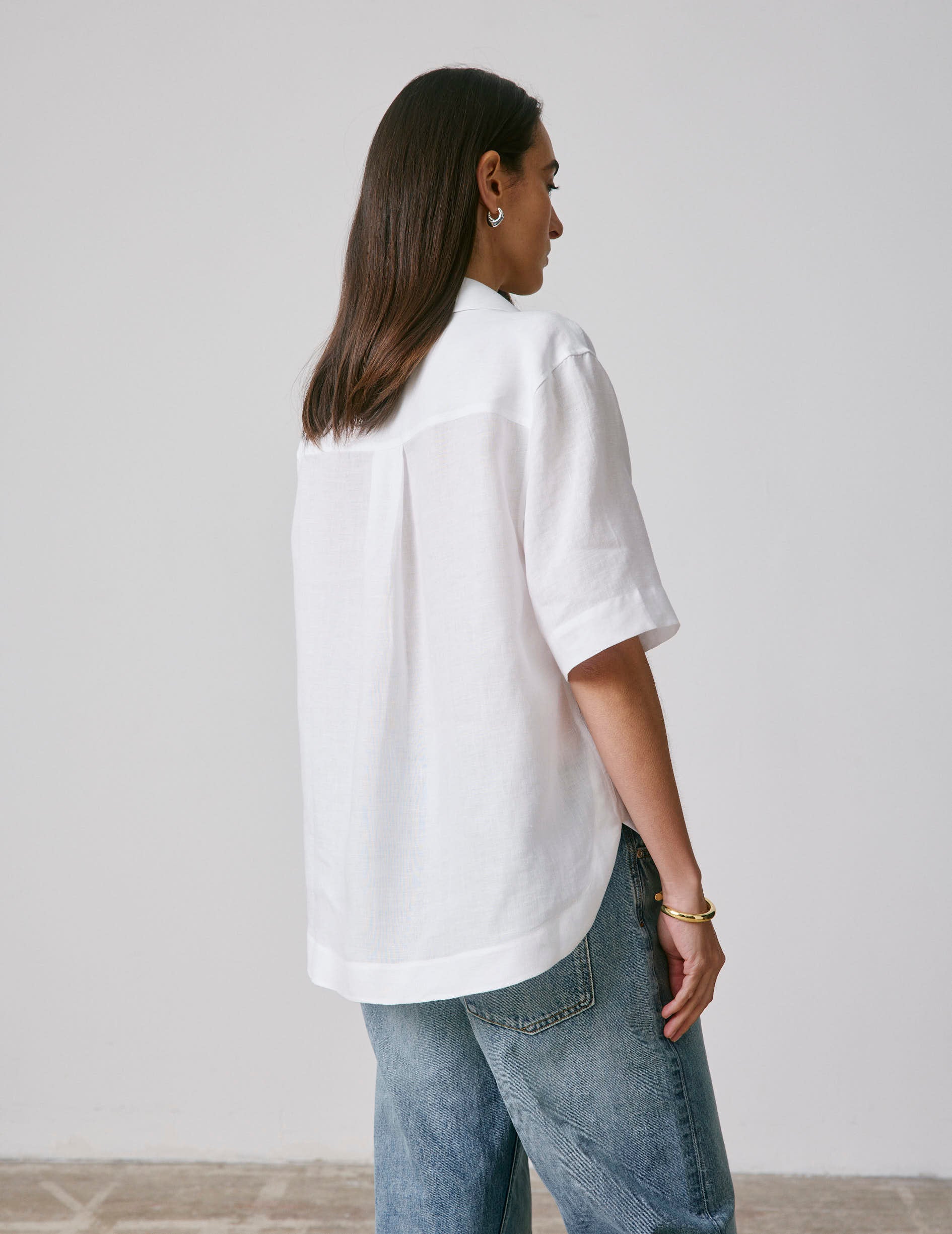 Blouse Nadia en lin blanc - Image 3