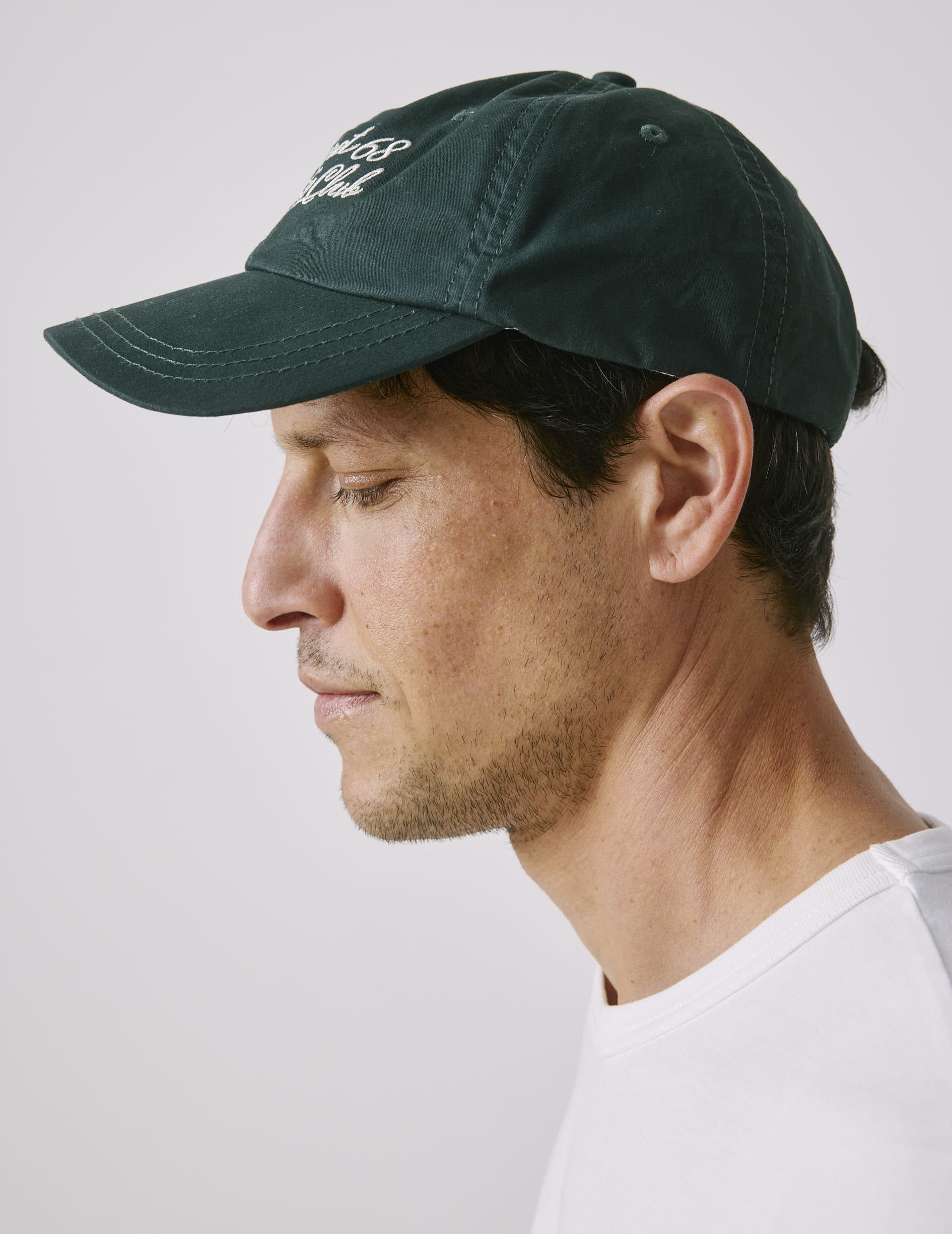 Casquette brodée verte foncée - Image 3