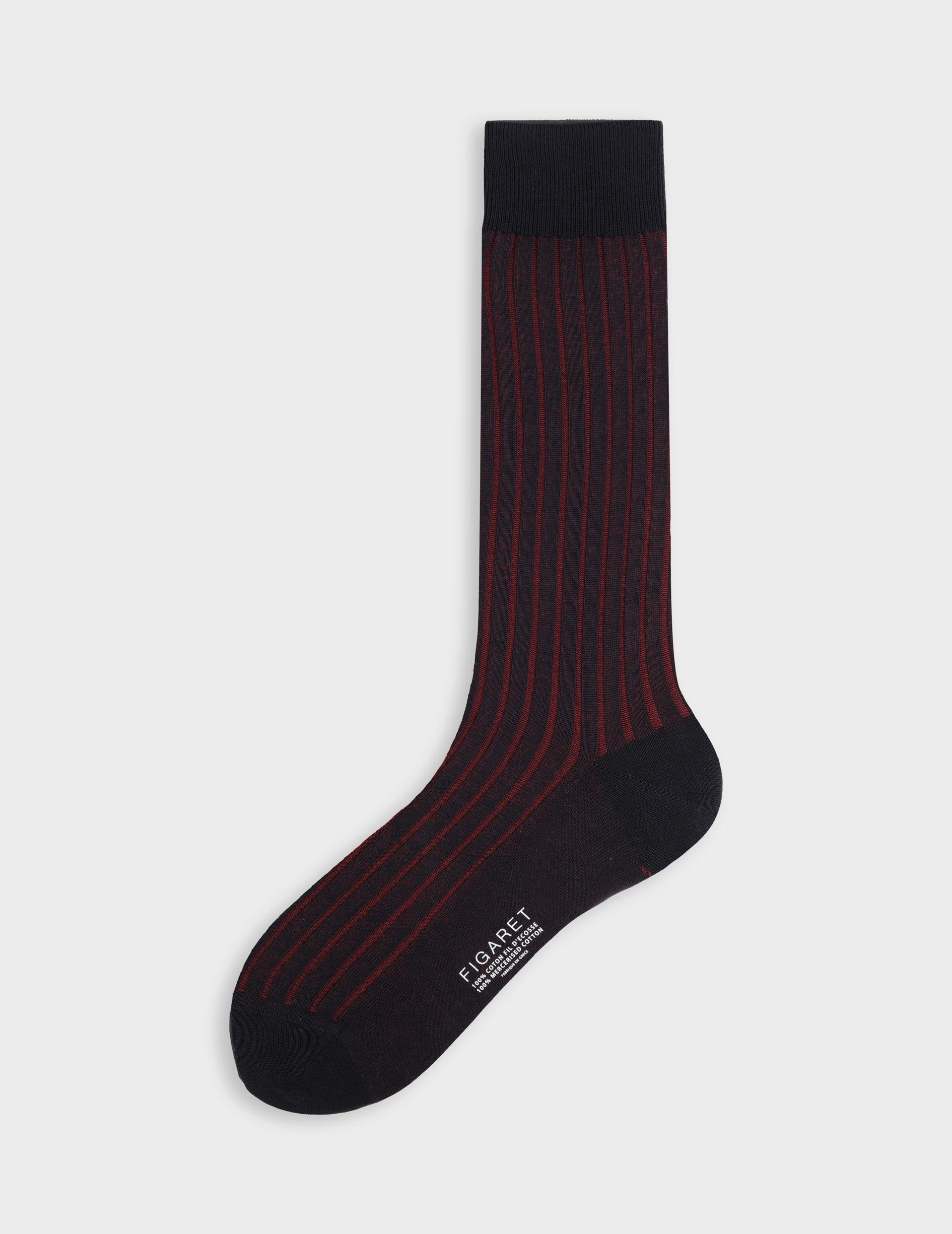 Chaussettes vanisées en fil d'Ecosse rouges