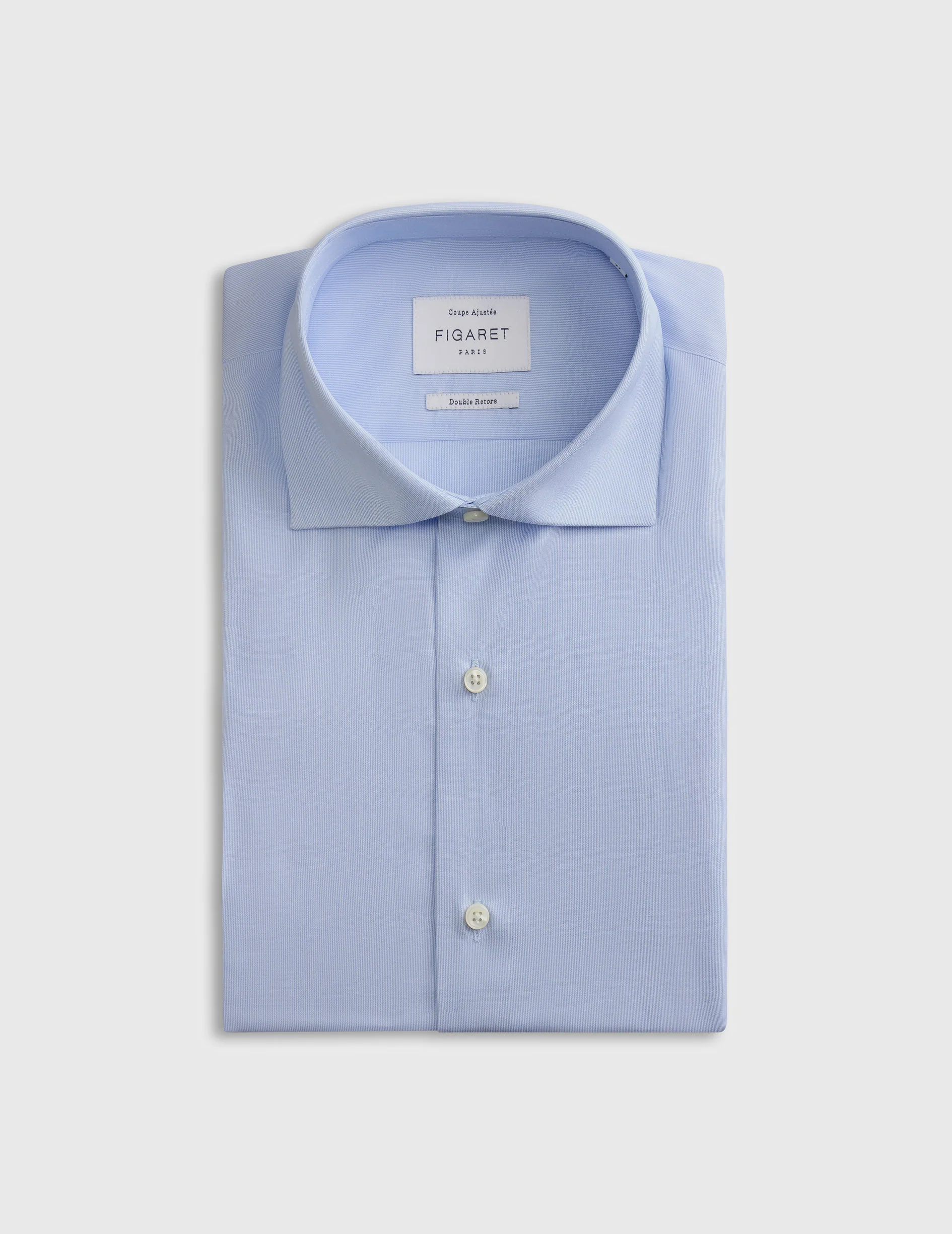 Chemise Ajustée rayée bleue