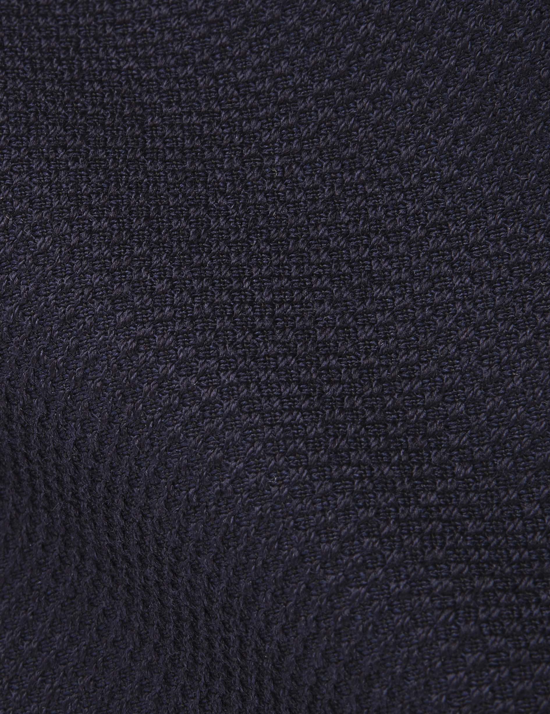 Chemise Aristote en laine vierge bleu marine - Image 5