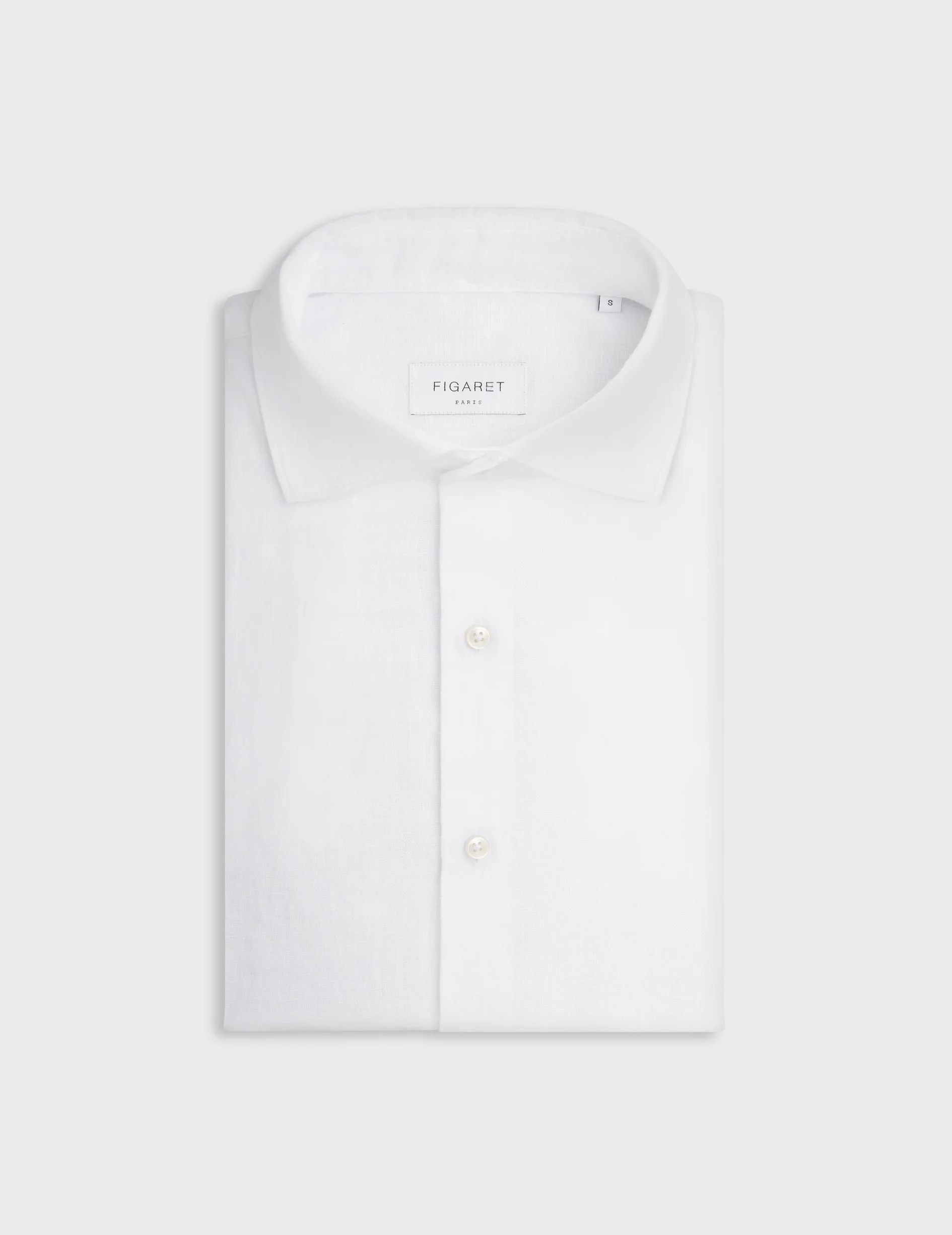 Chemise Aristote en lin blanc - Image 3