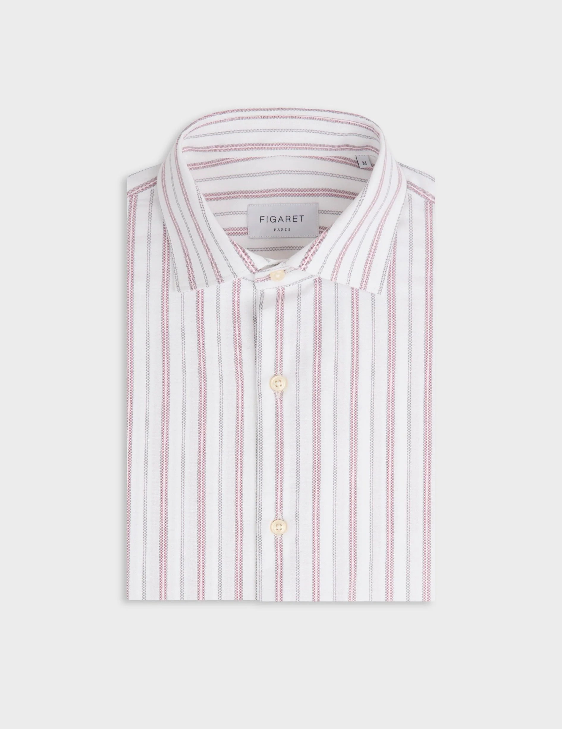 Chemise Aristote rayée rouge - Image 3