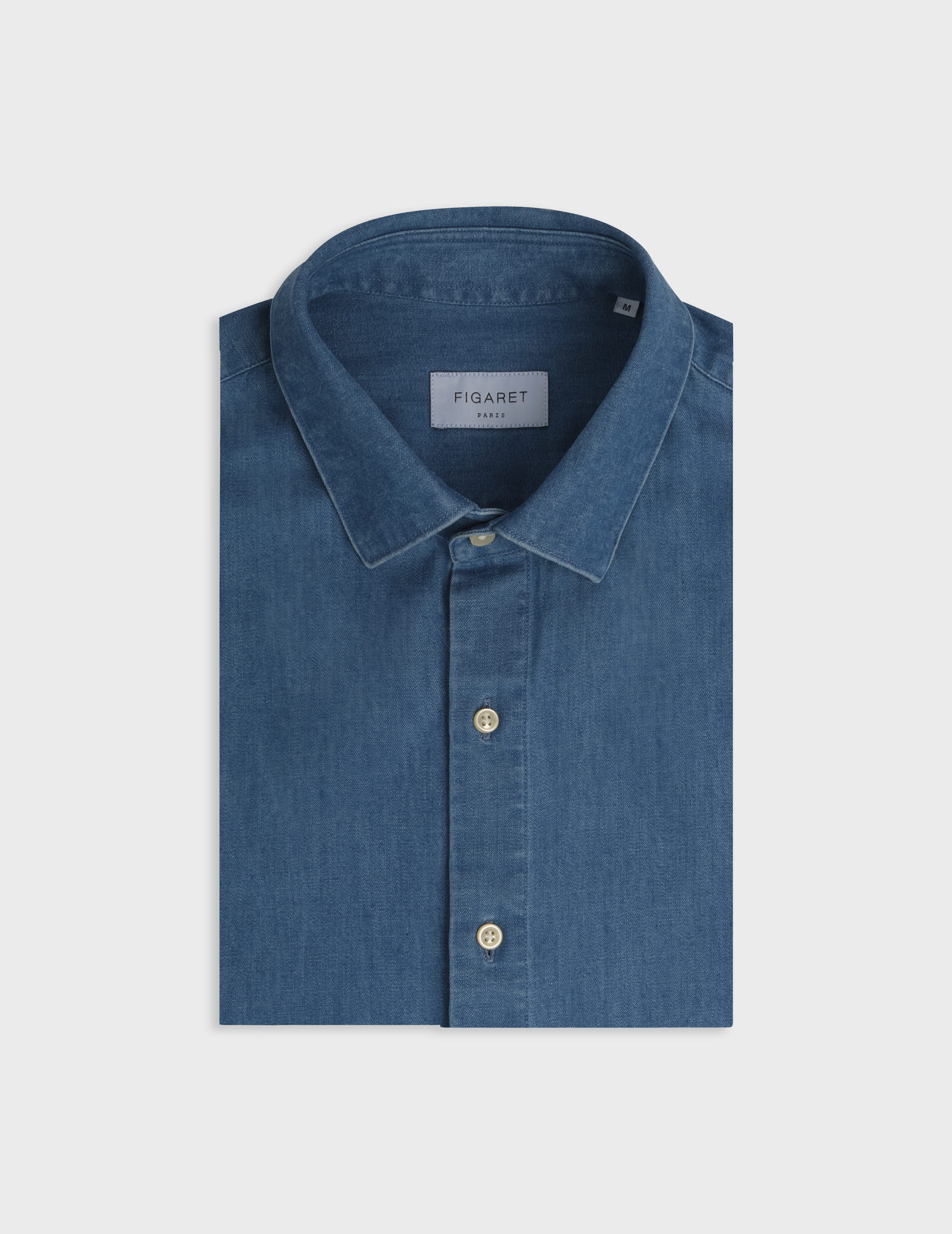 Chemise Auguste en denim bleu - Image 6