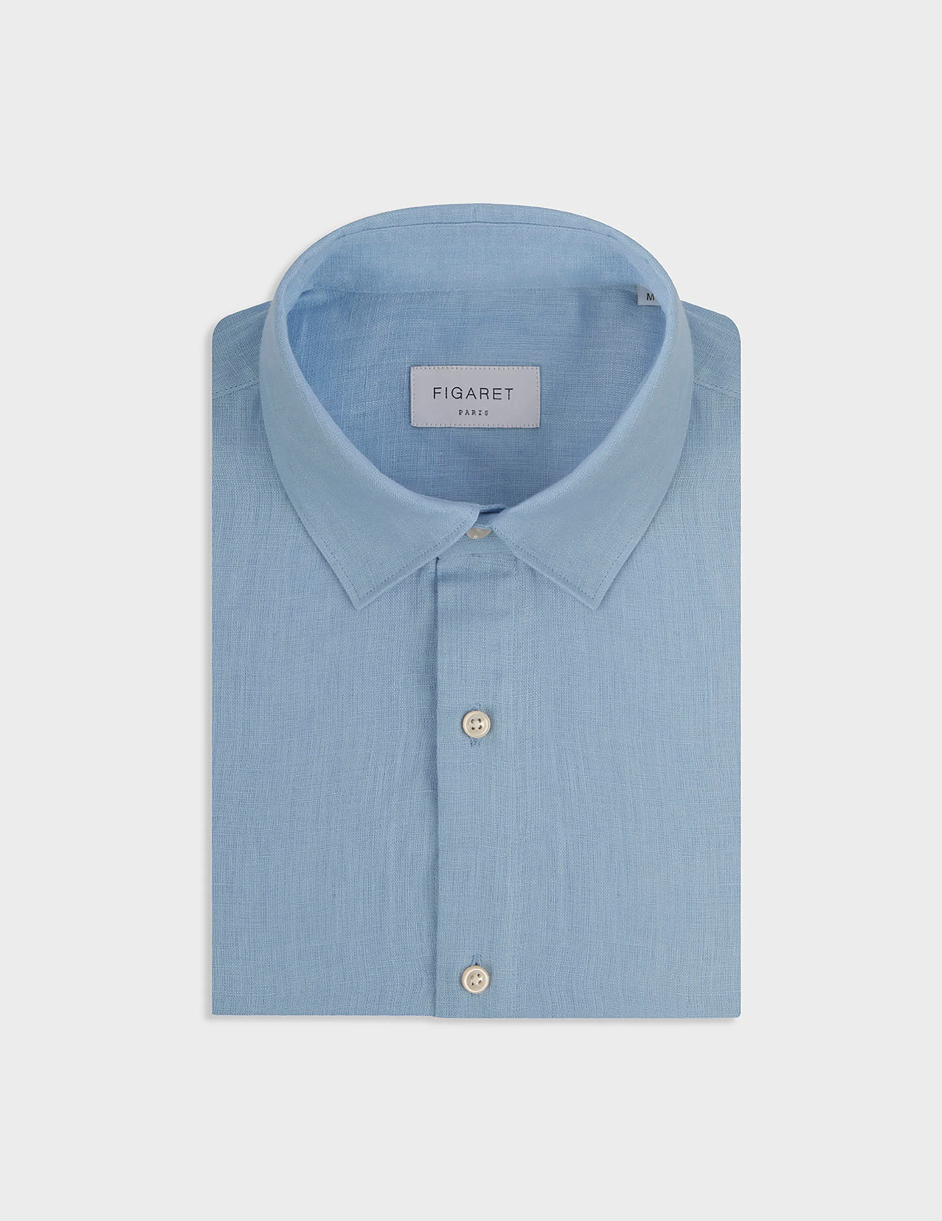 Chemise Auguste en lin bleu - Image 3