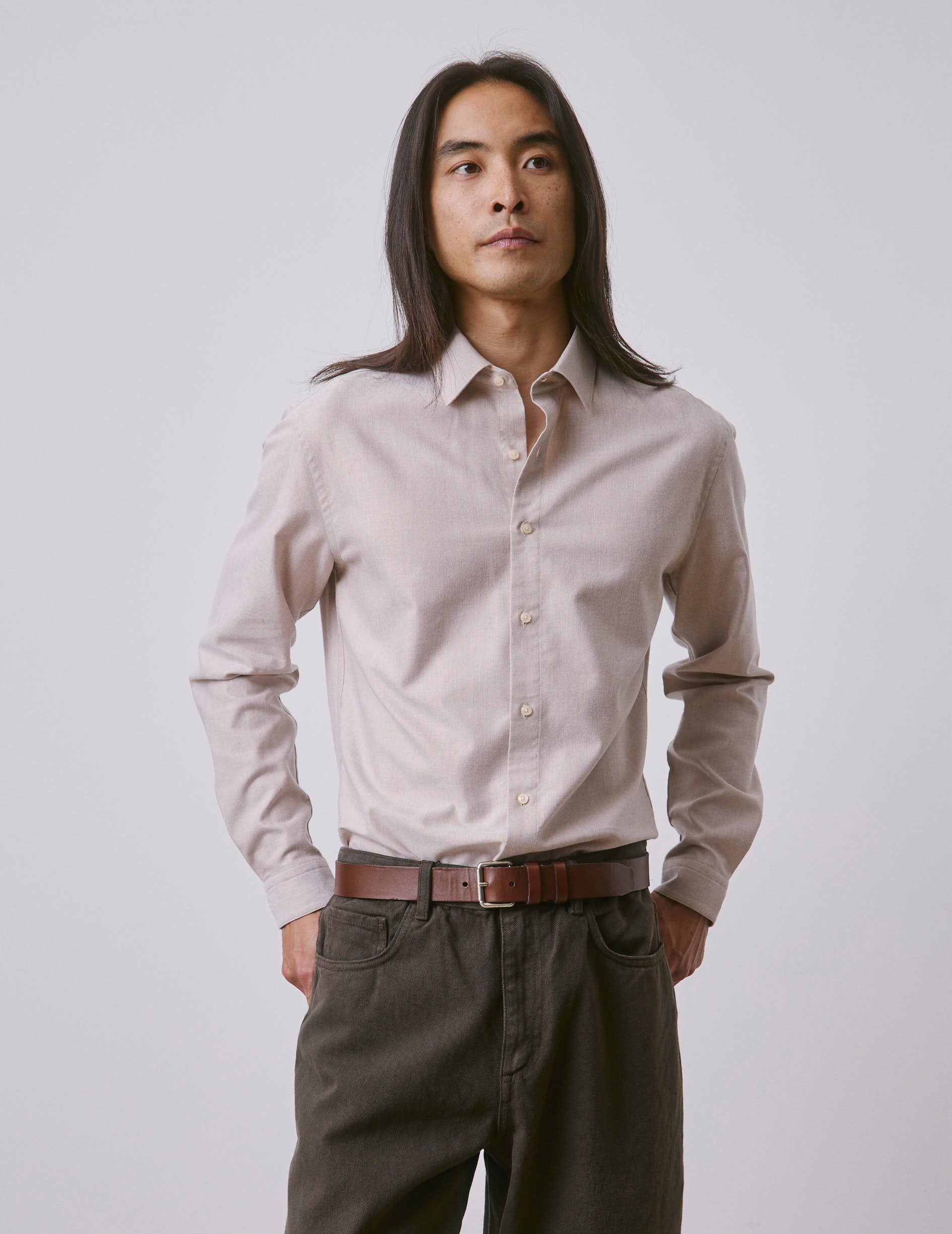 Chemise Auguste beige