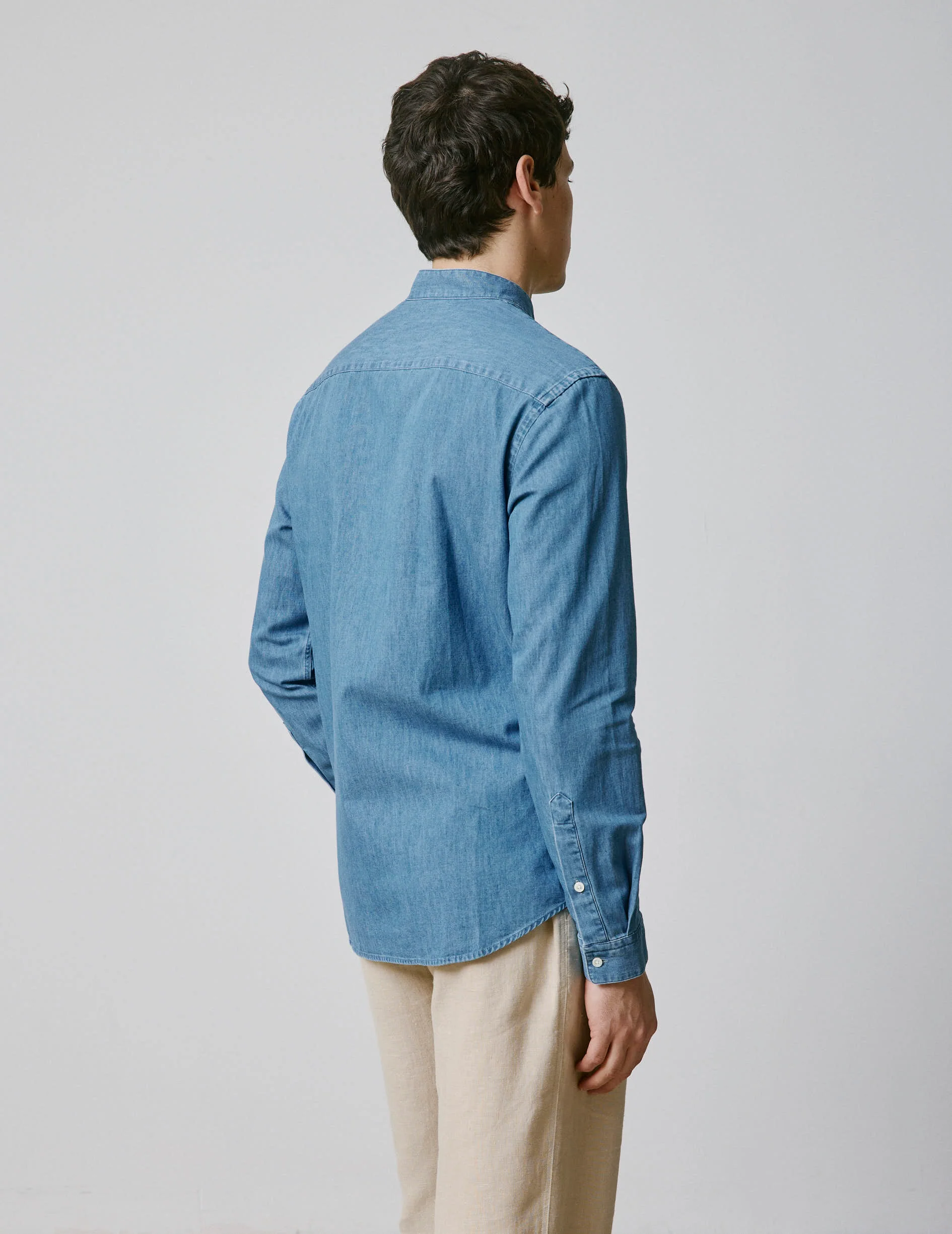 Chemise Carl en denim bleu - Image 3