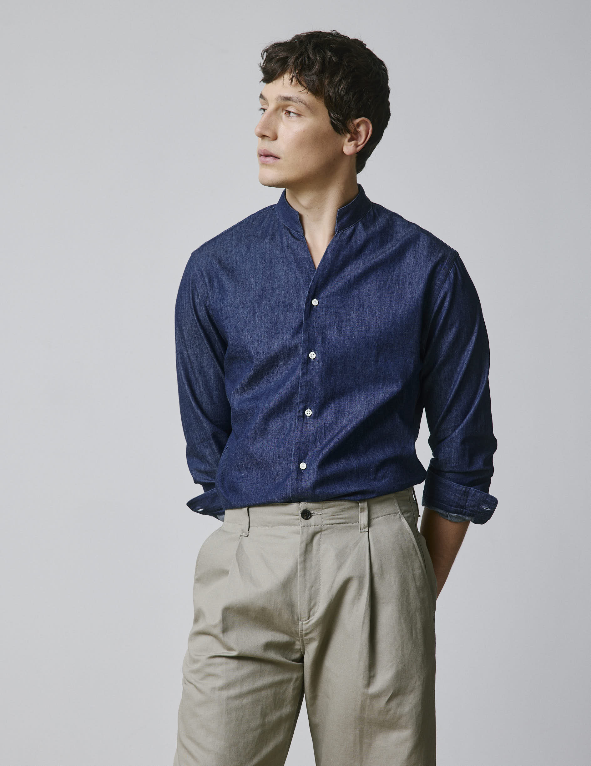 Chemise Carl en denim bleu marine - Image 4
