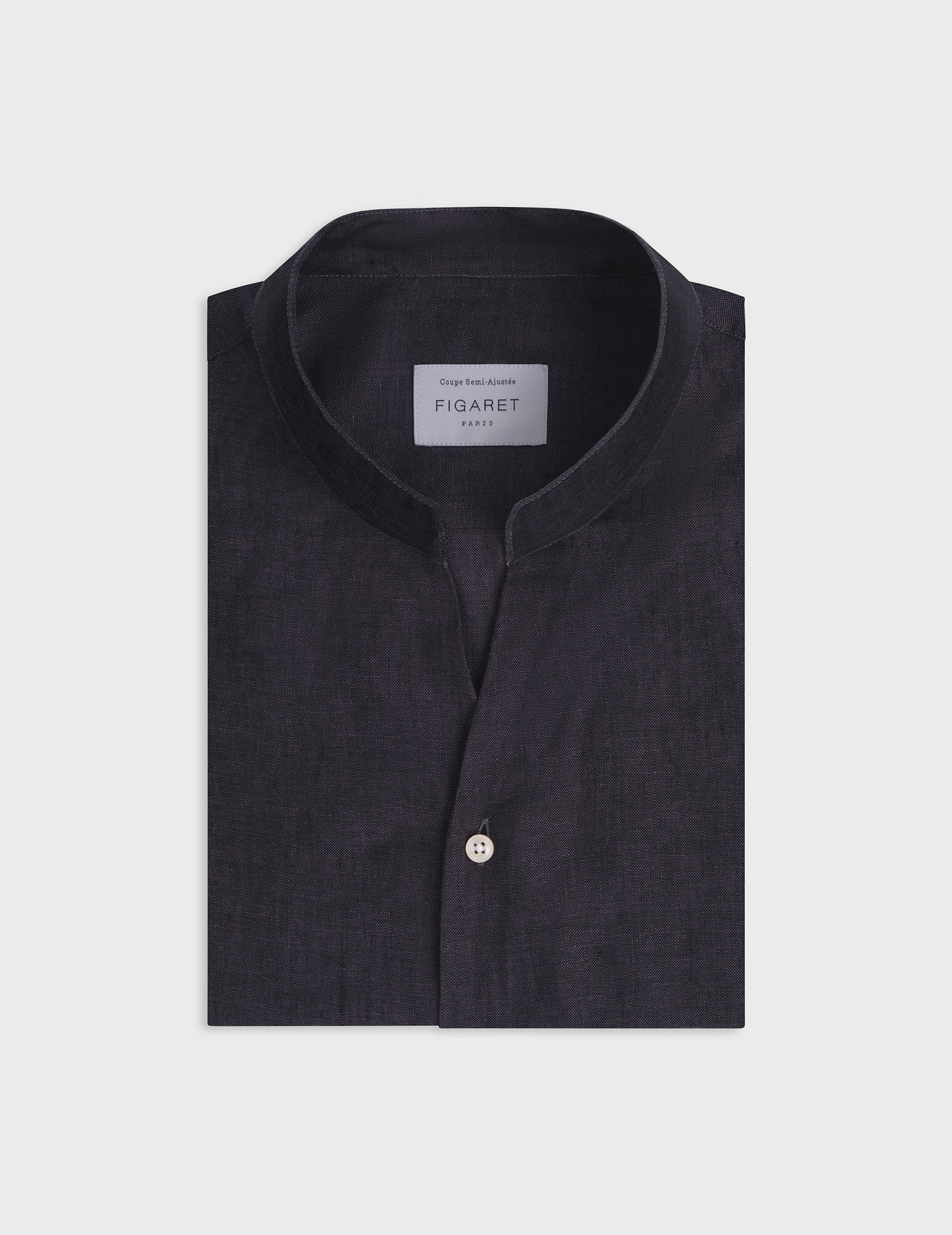 Chemise Carl en lin noir - Image 4