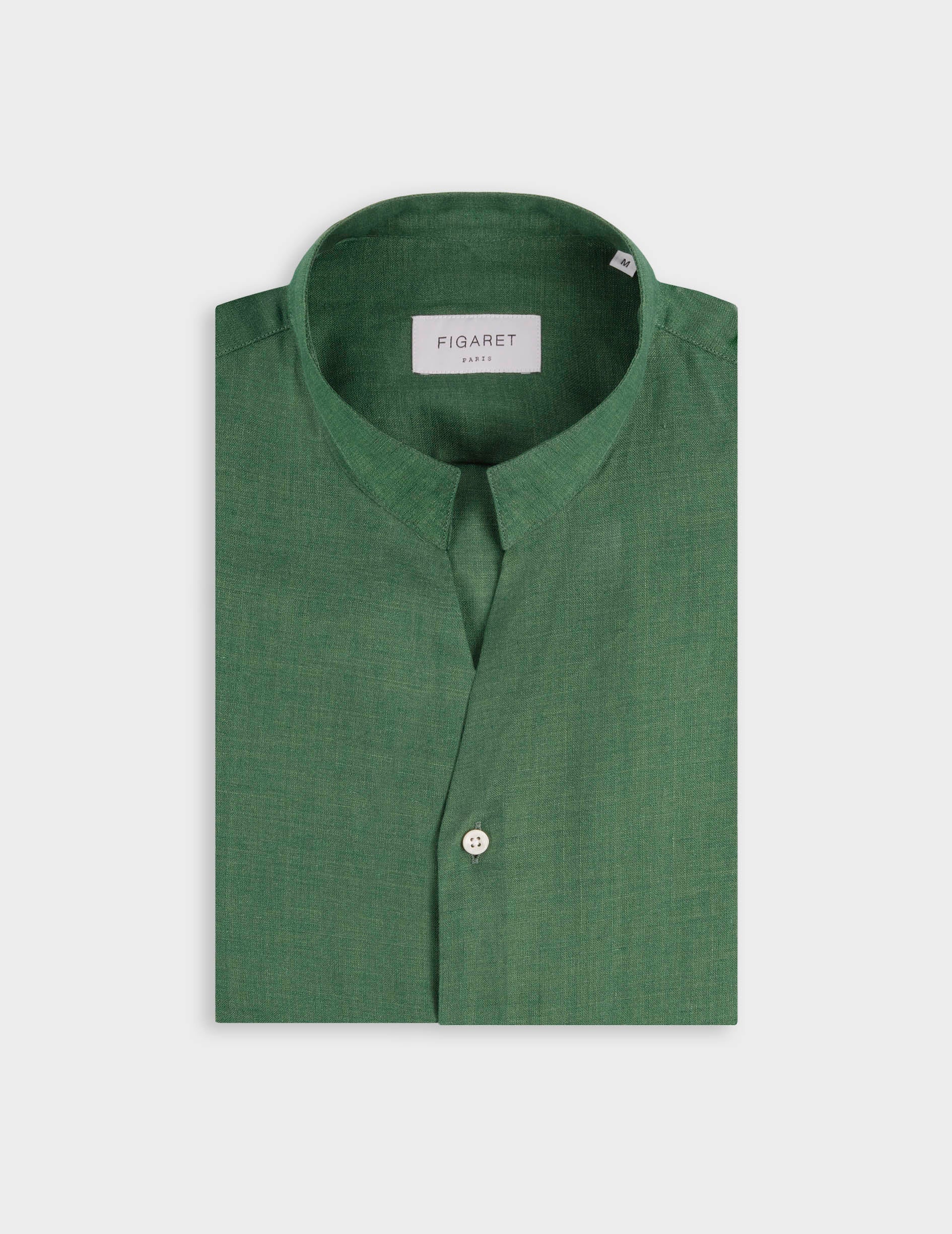 Chemise Carl en lin vert - Image 5