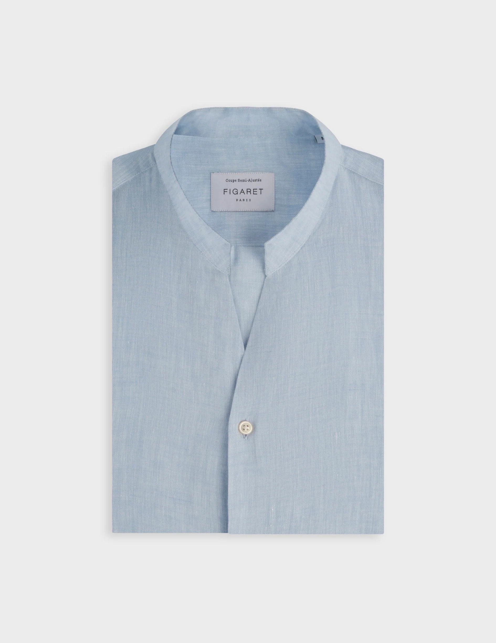 Chemise Carl en lin bleu clair - Image 5