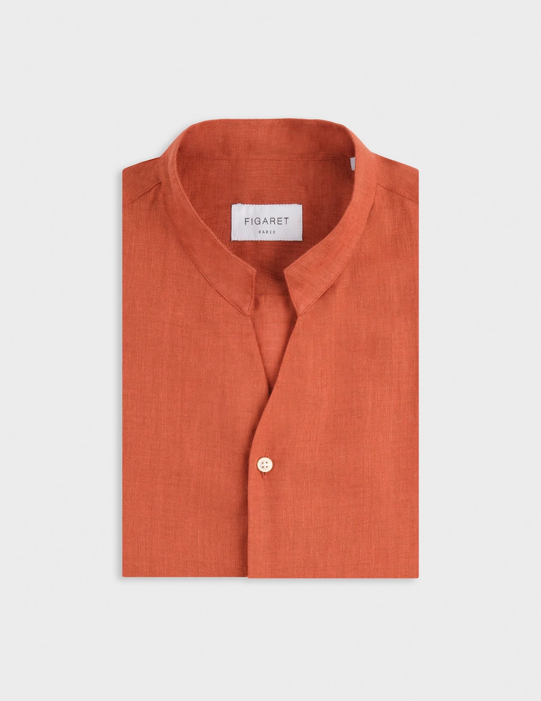 Chemise Carl en lin rouille - Image 3