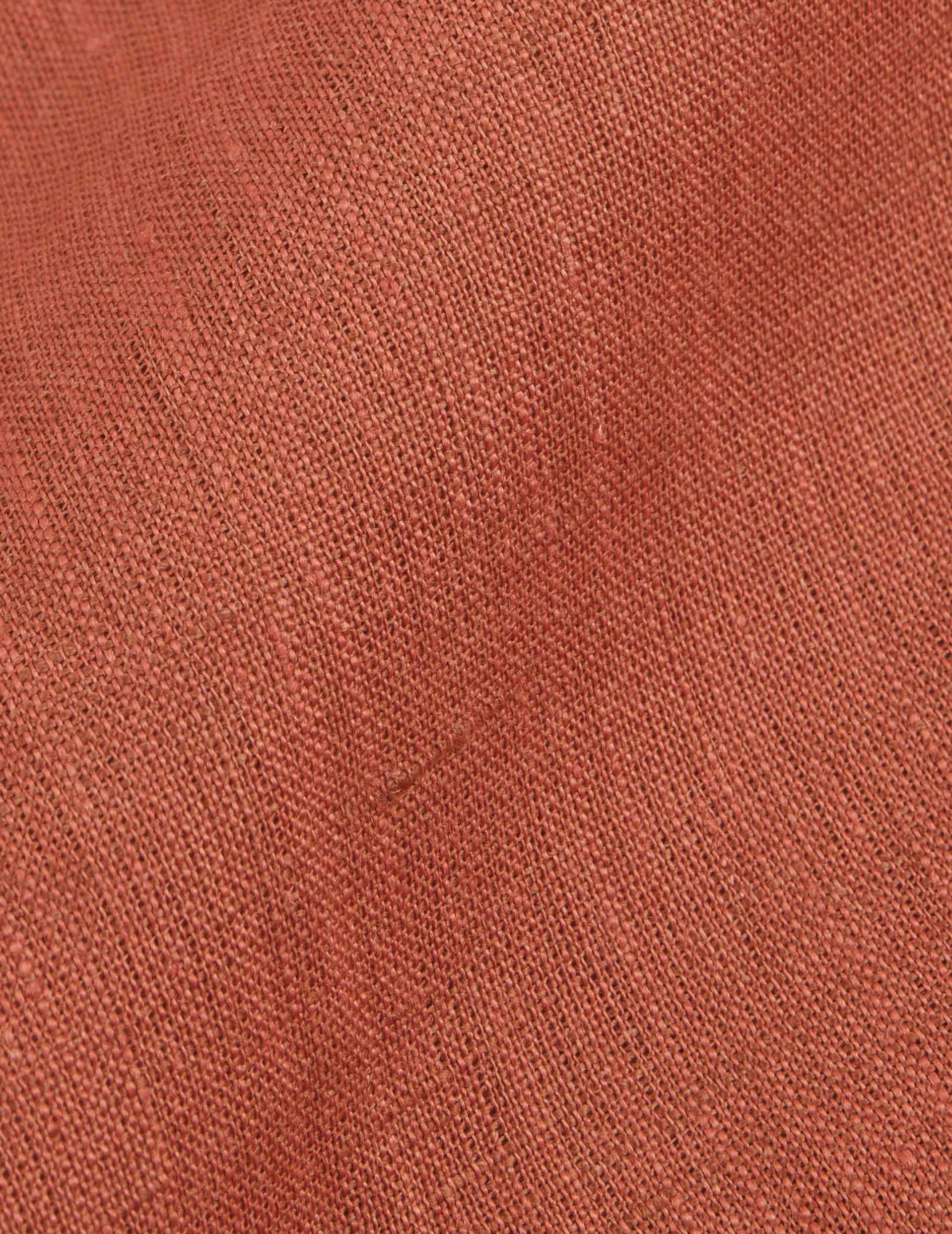 Chemise Carl en lin rouille - Image 4