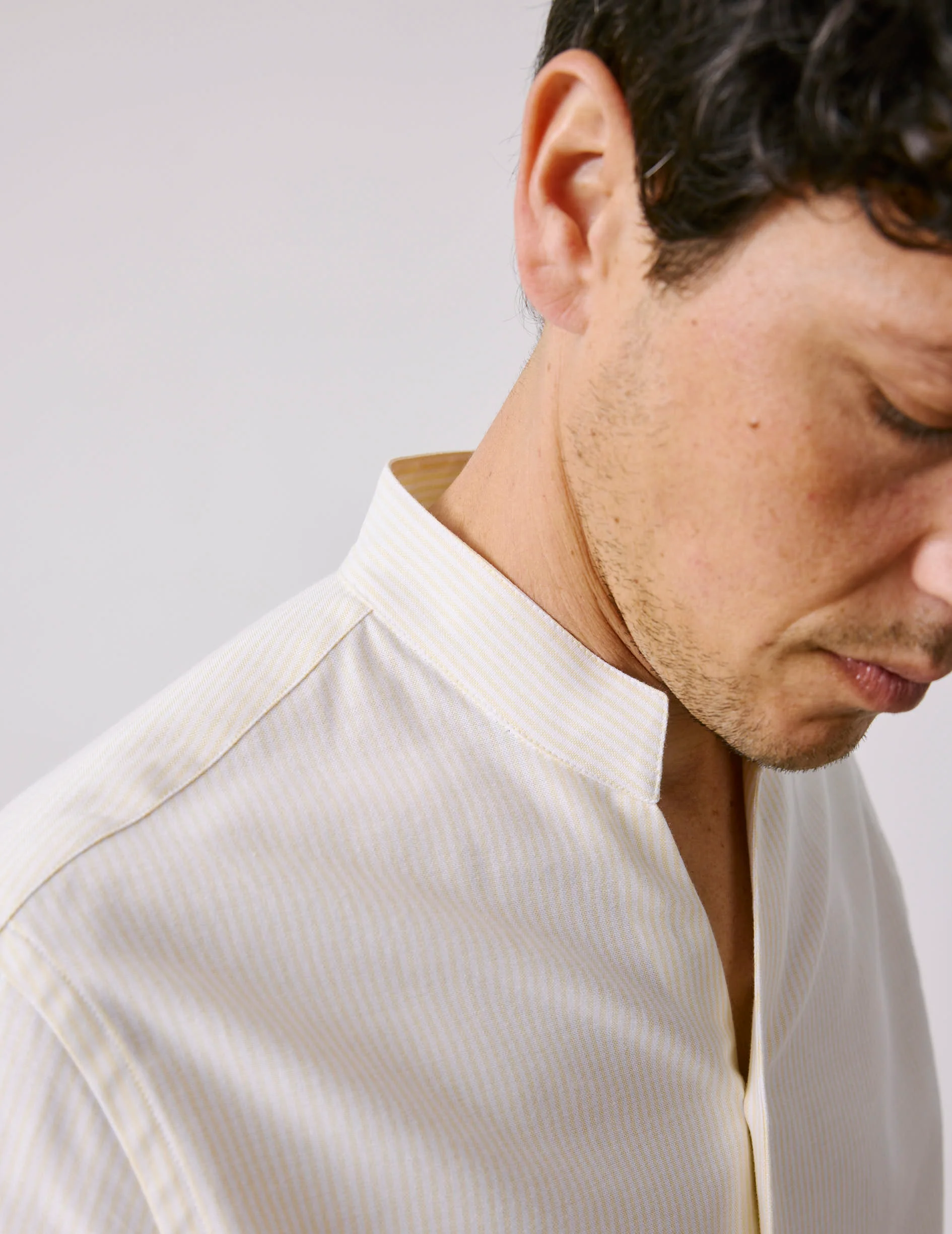 Chemise Carl rayée jaune - Image 4