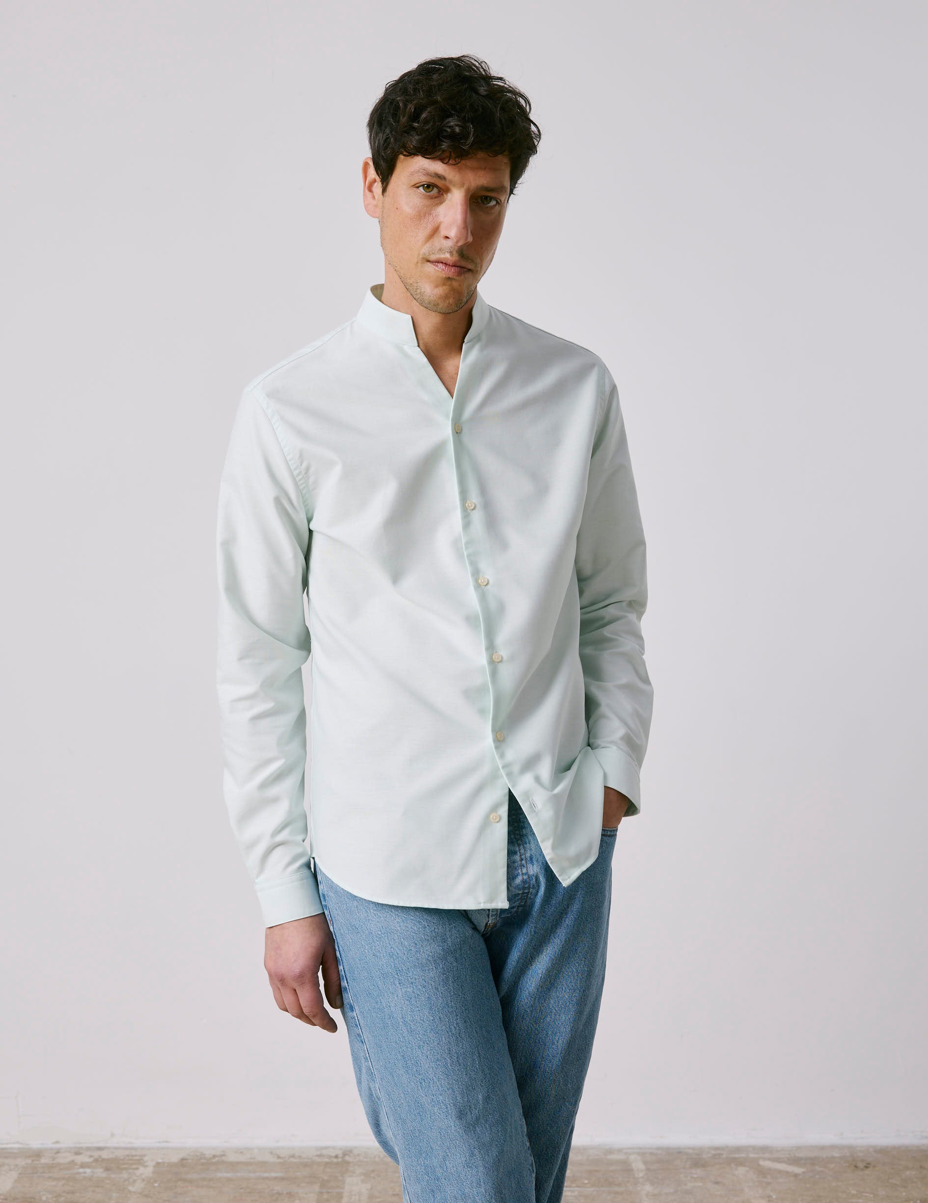 Chemise Carl verte claire