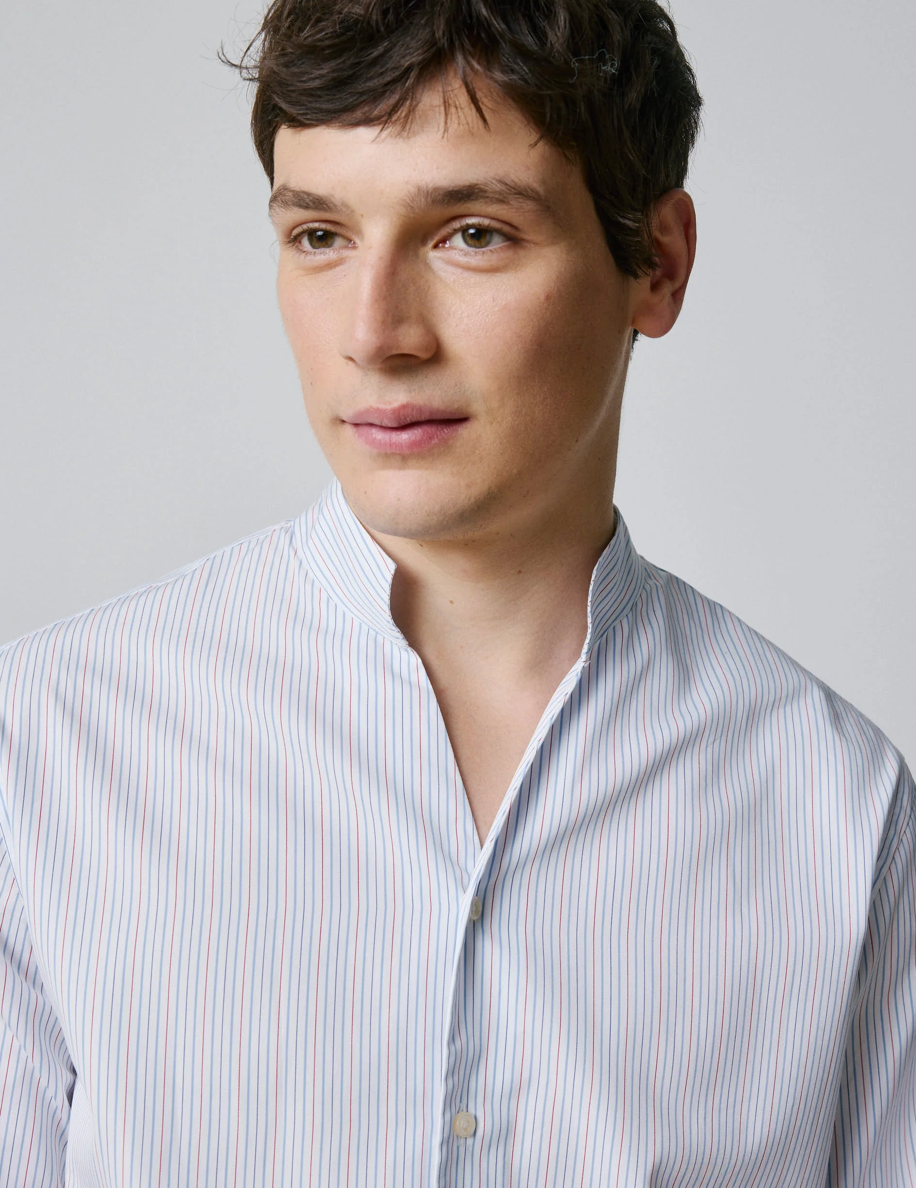 Chemise Carl rayée rouge