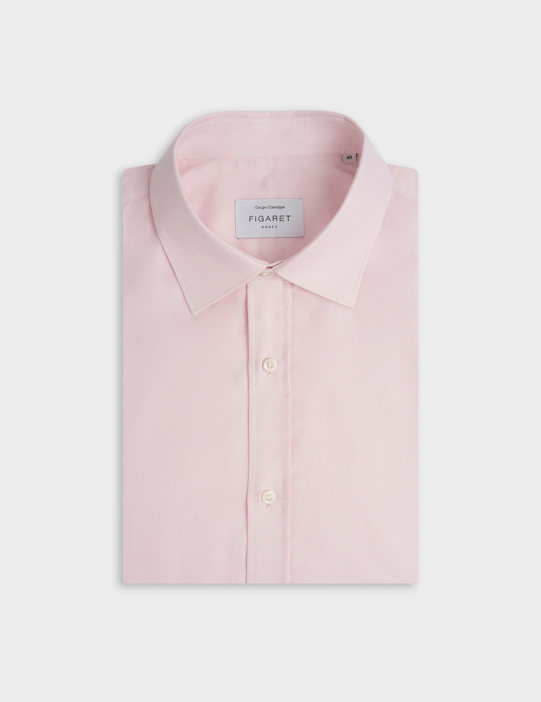 Chemise classique rose