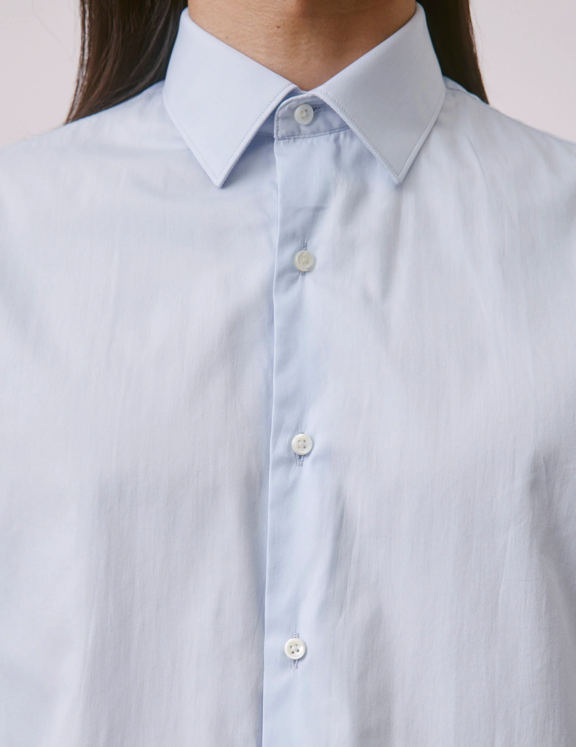 Chemise semi-ajustée Prestige bleu clair - Image 5