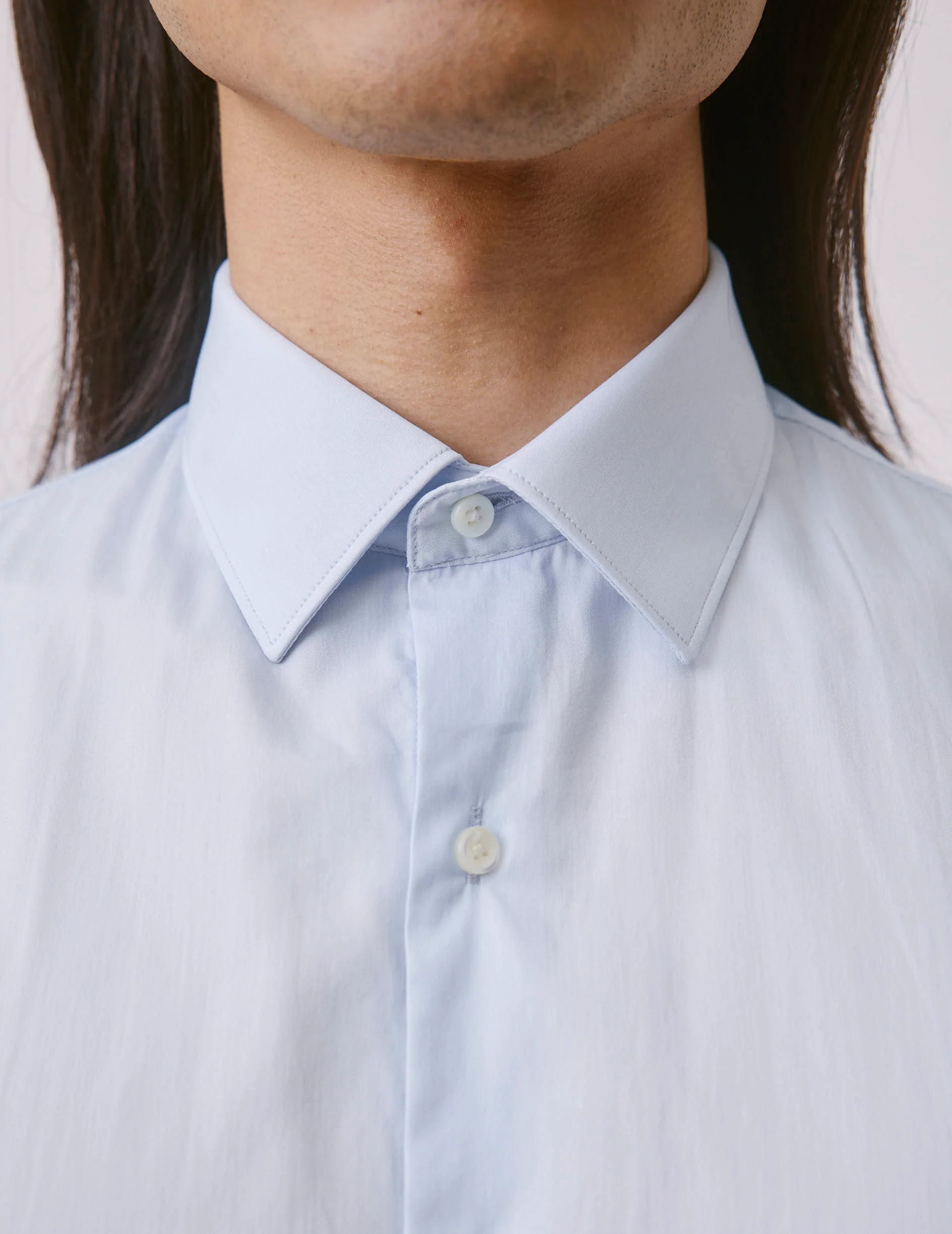 Chemise semi-ajustée Prestige bleu clair - Image 6