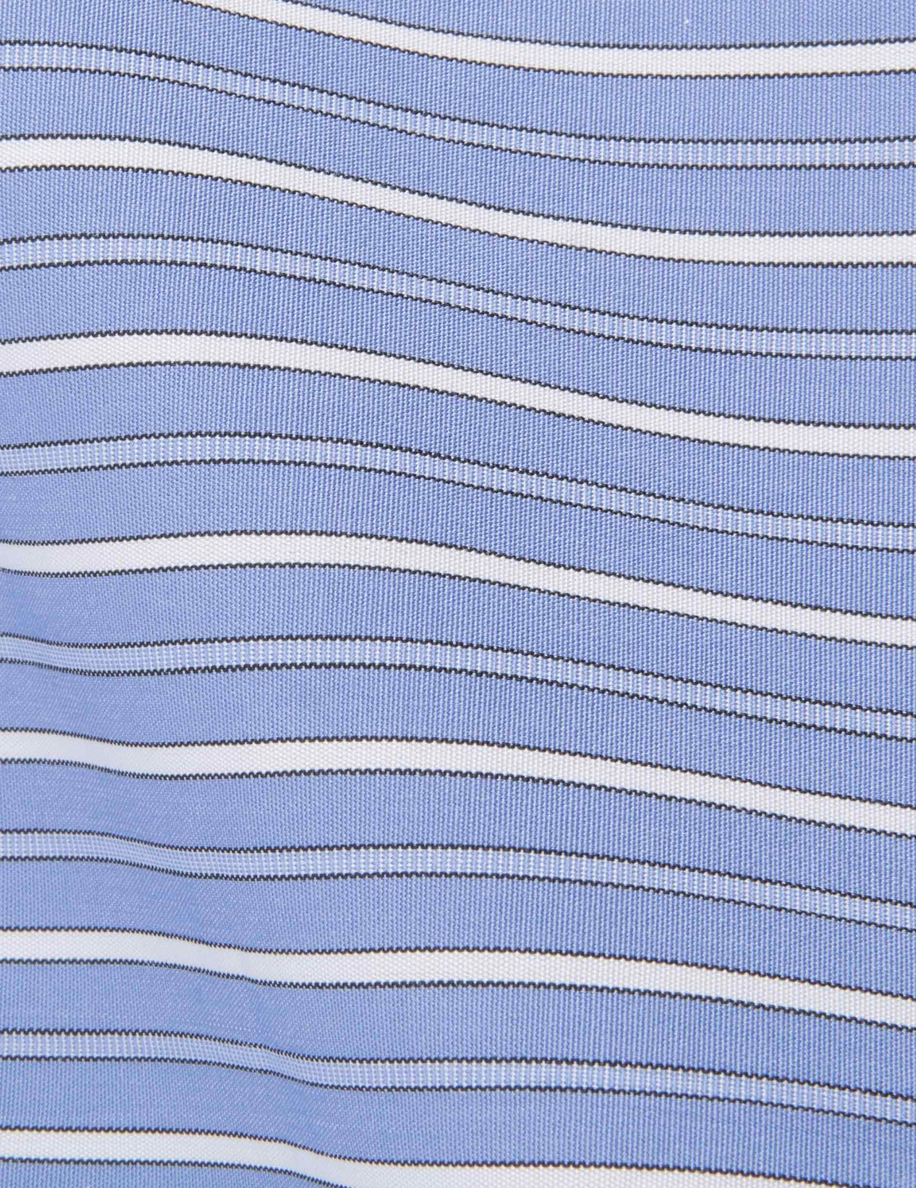 Chemise ajustée rayée bleue - Image 2