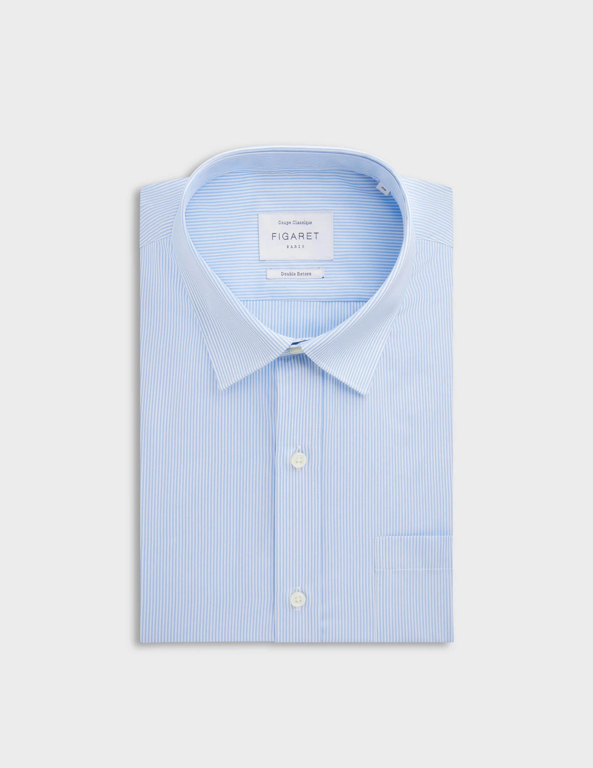 Chemise Classique rayée bleue