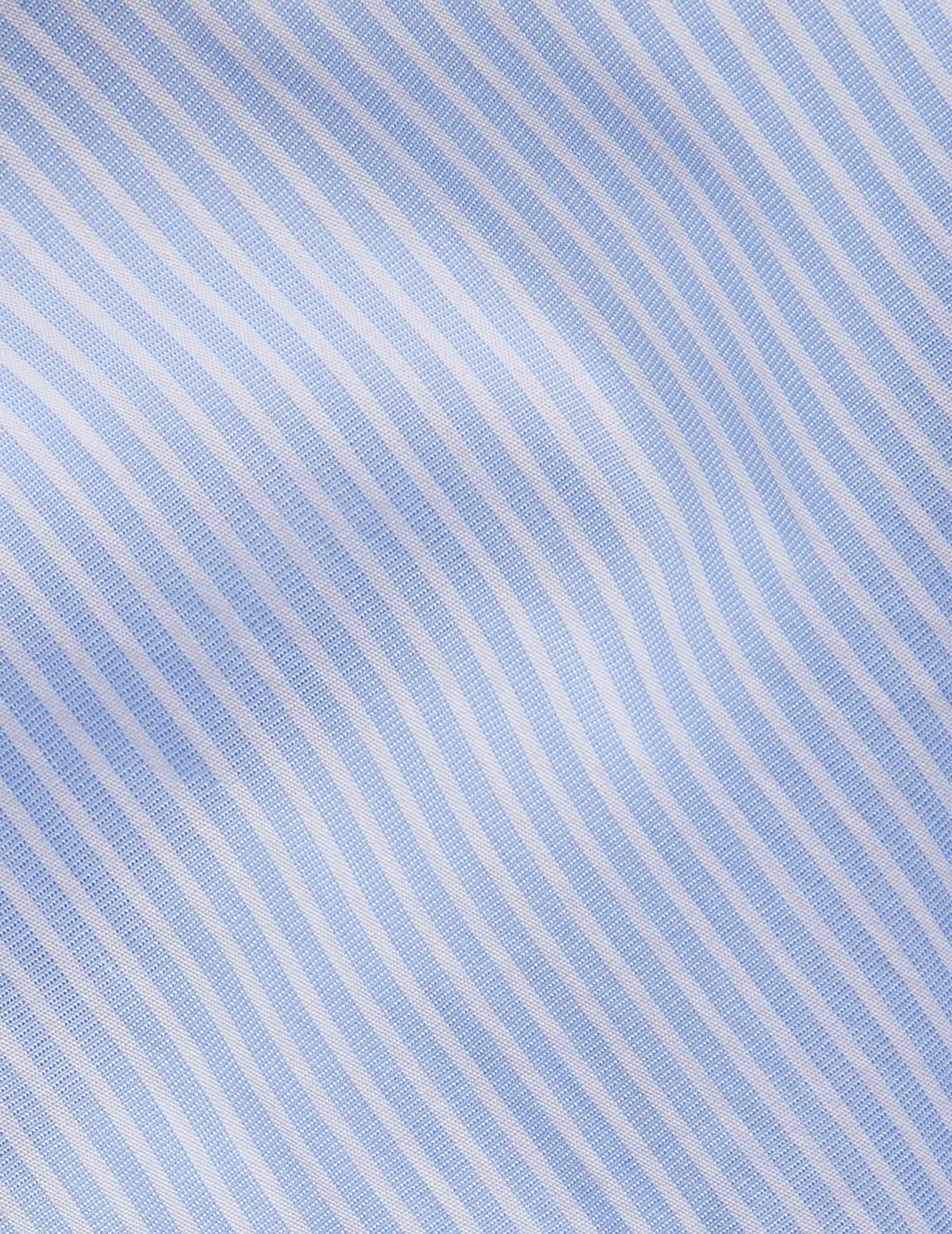 Chemise Semi-ajustée stretch rayée bleue - Image 2