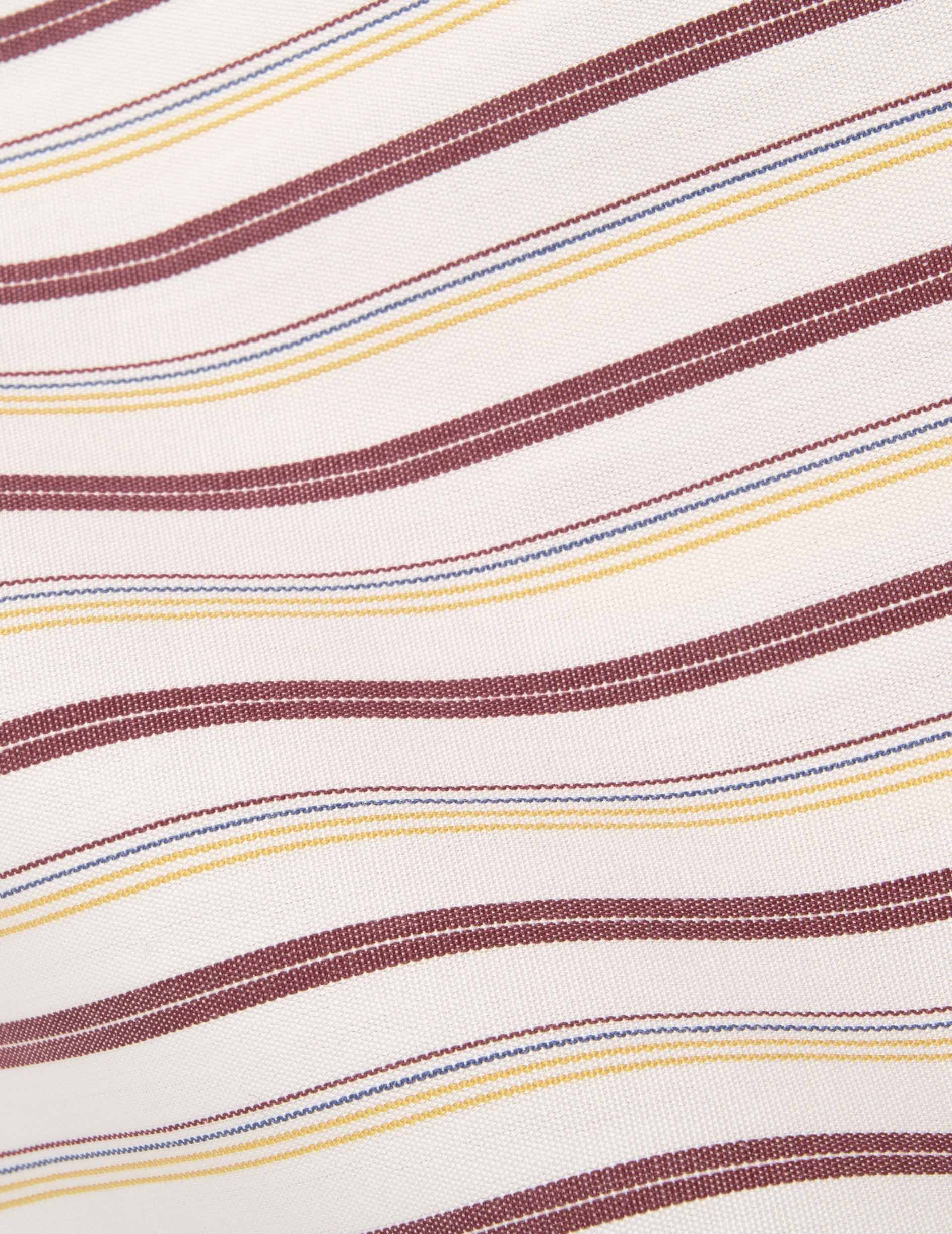 Chemise ajustée rayée bordeaux - Image 2
