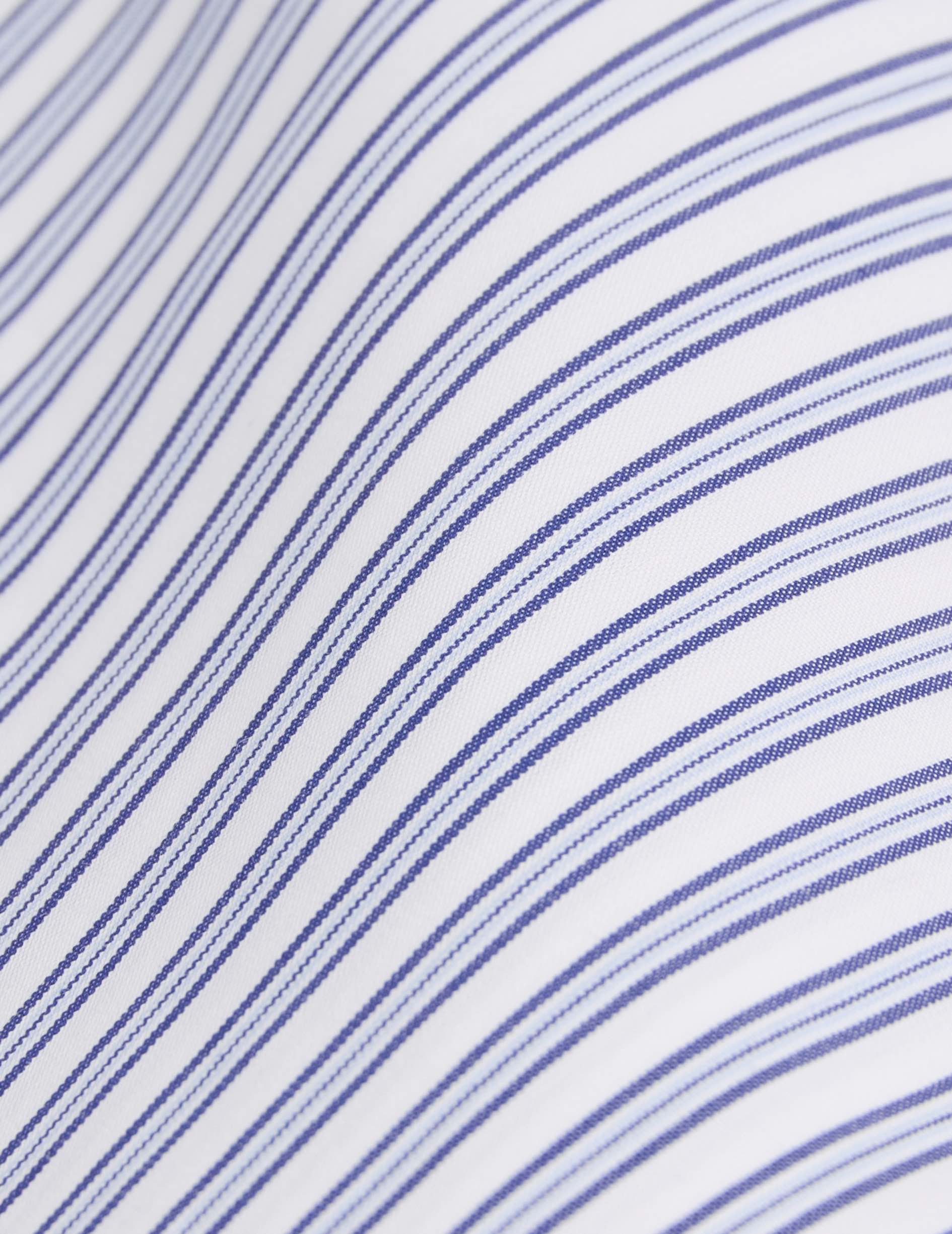 Chemise ajustée rayée bleue - Image 5