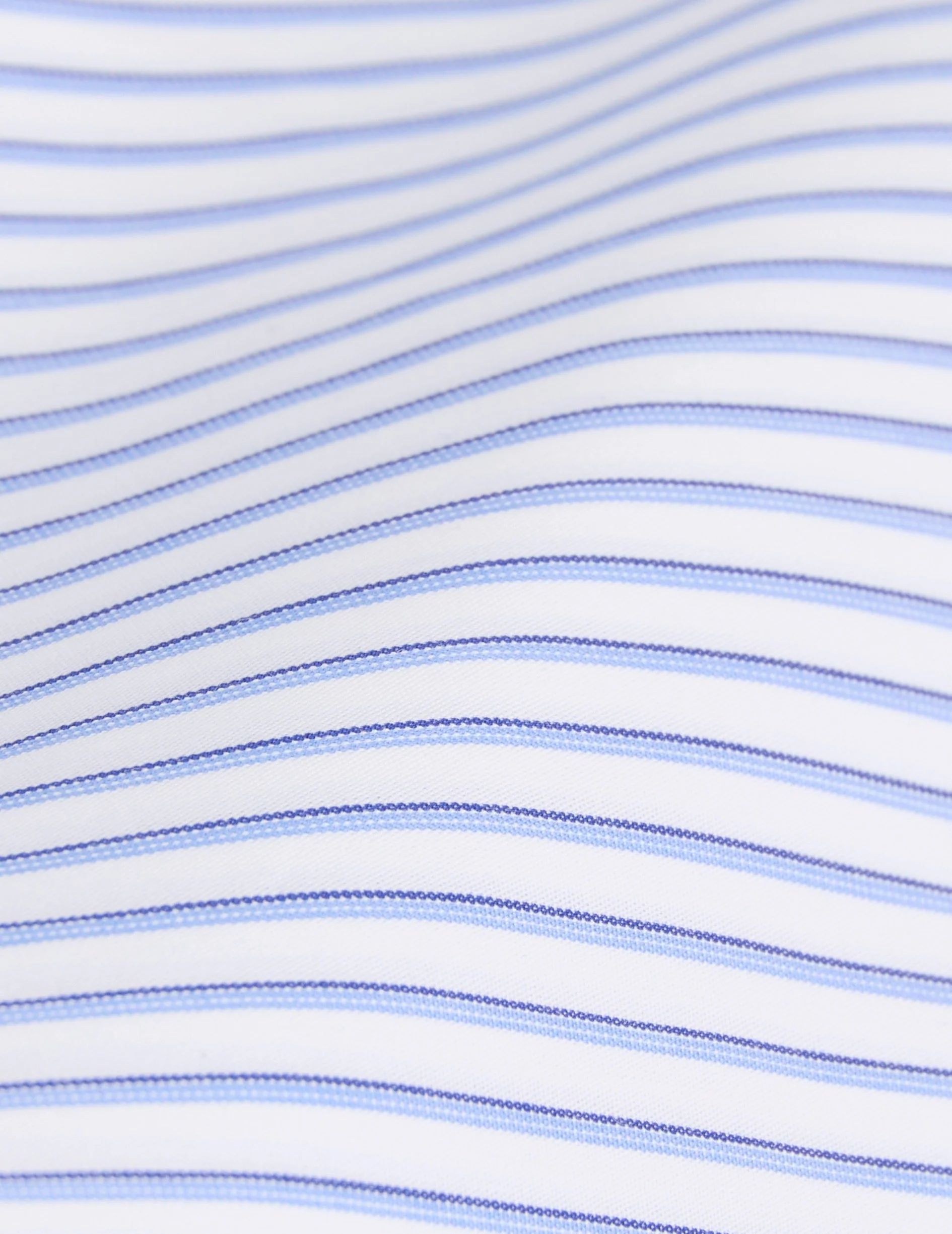 Chemise semi-ajustée rayée bleue - Image 5