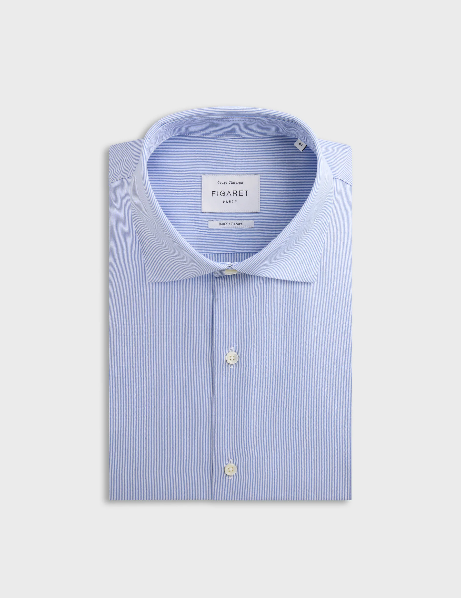 Chemise Classique rayée bleue