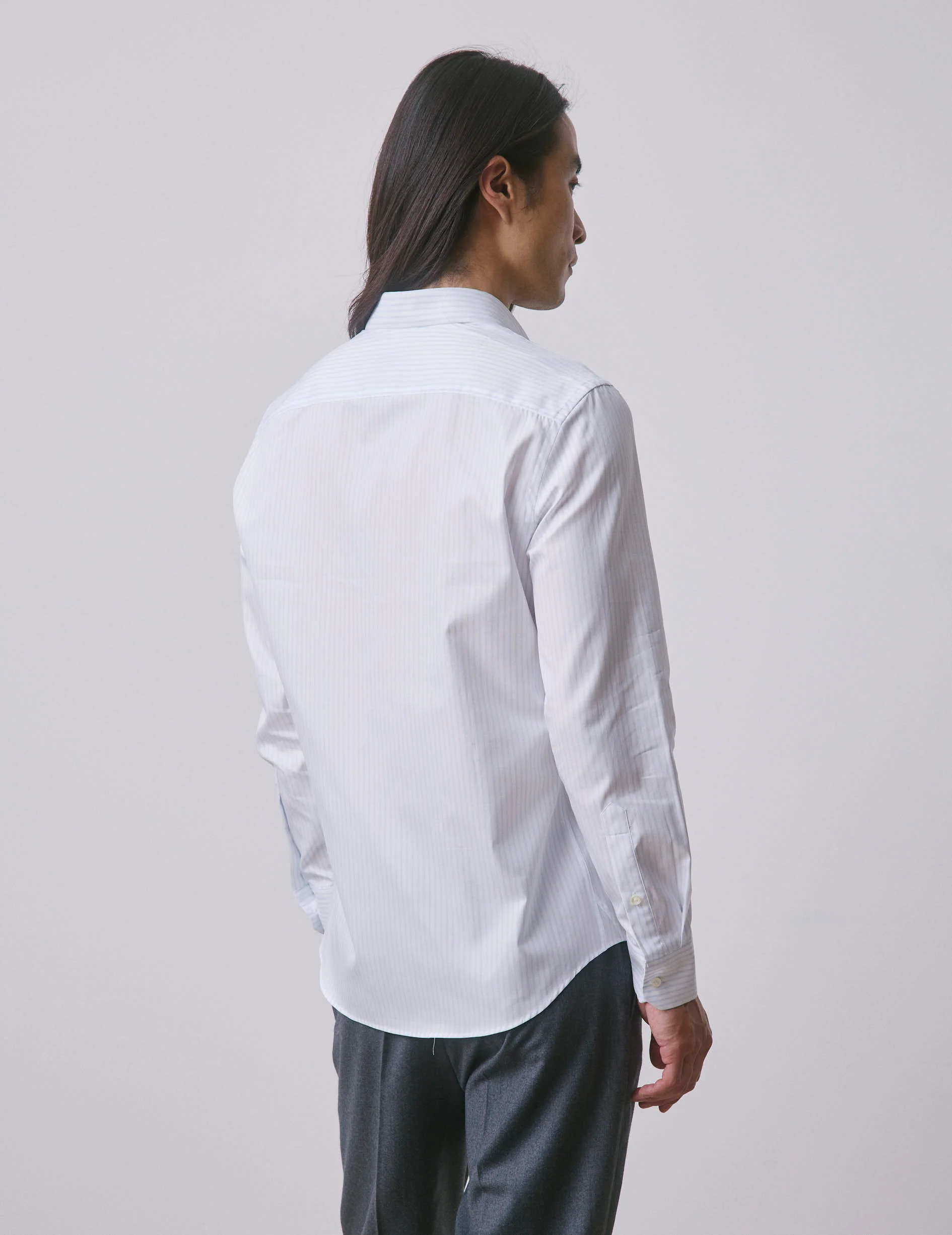 Chemise semi-ajustée Prestige bleu clair - Image 5