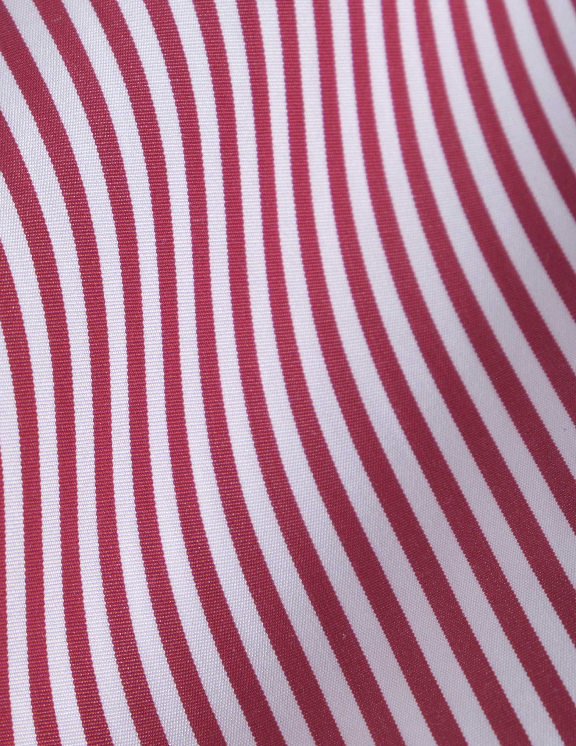 Chemise crop Ninon rayée bordeaux - Image 7