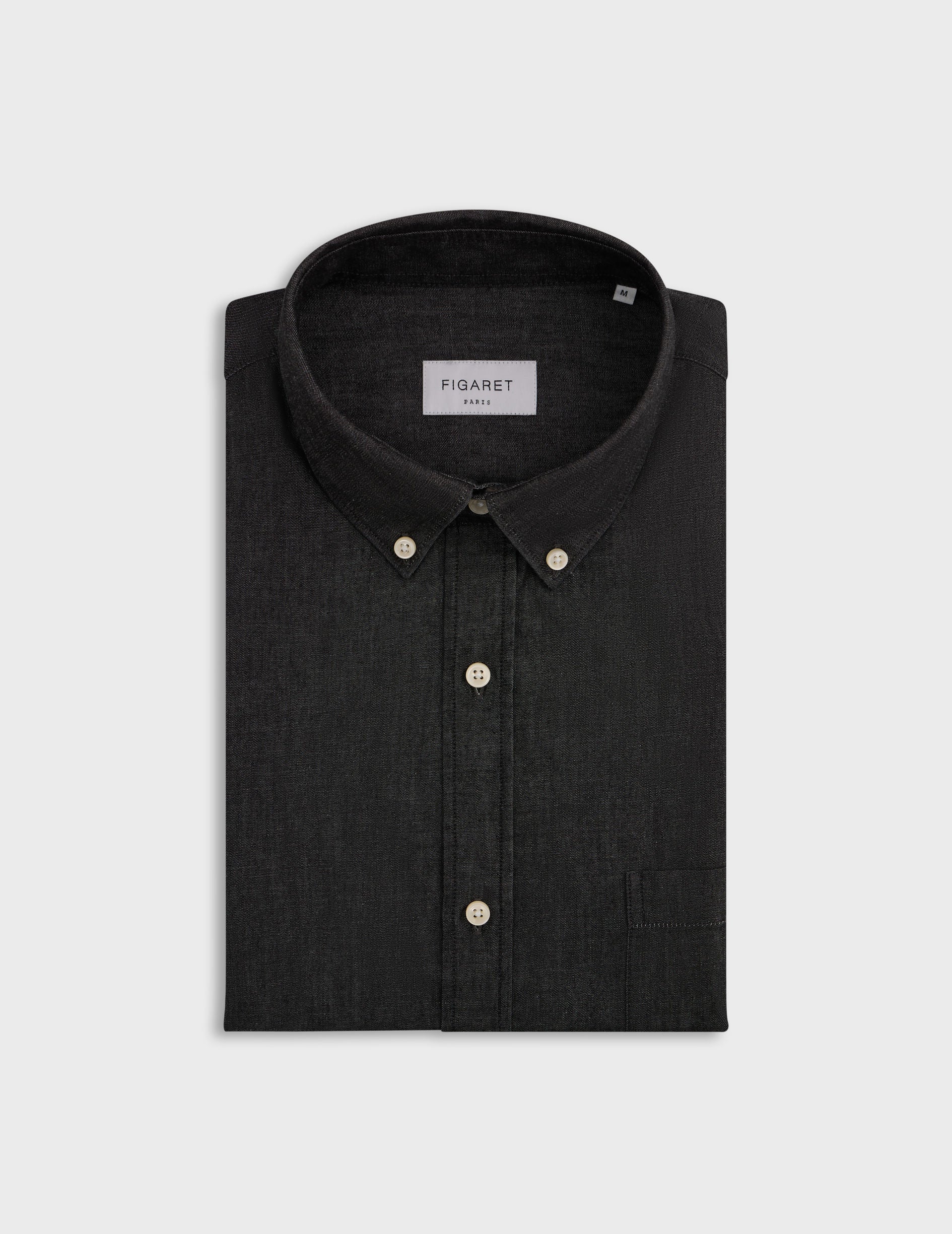 Chemise Gabriel en denim noir - Image 4