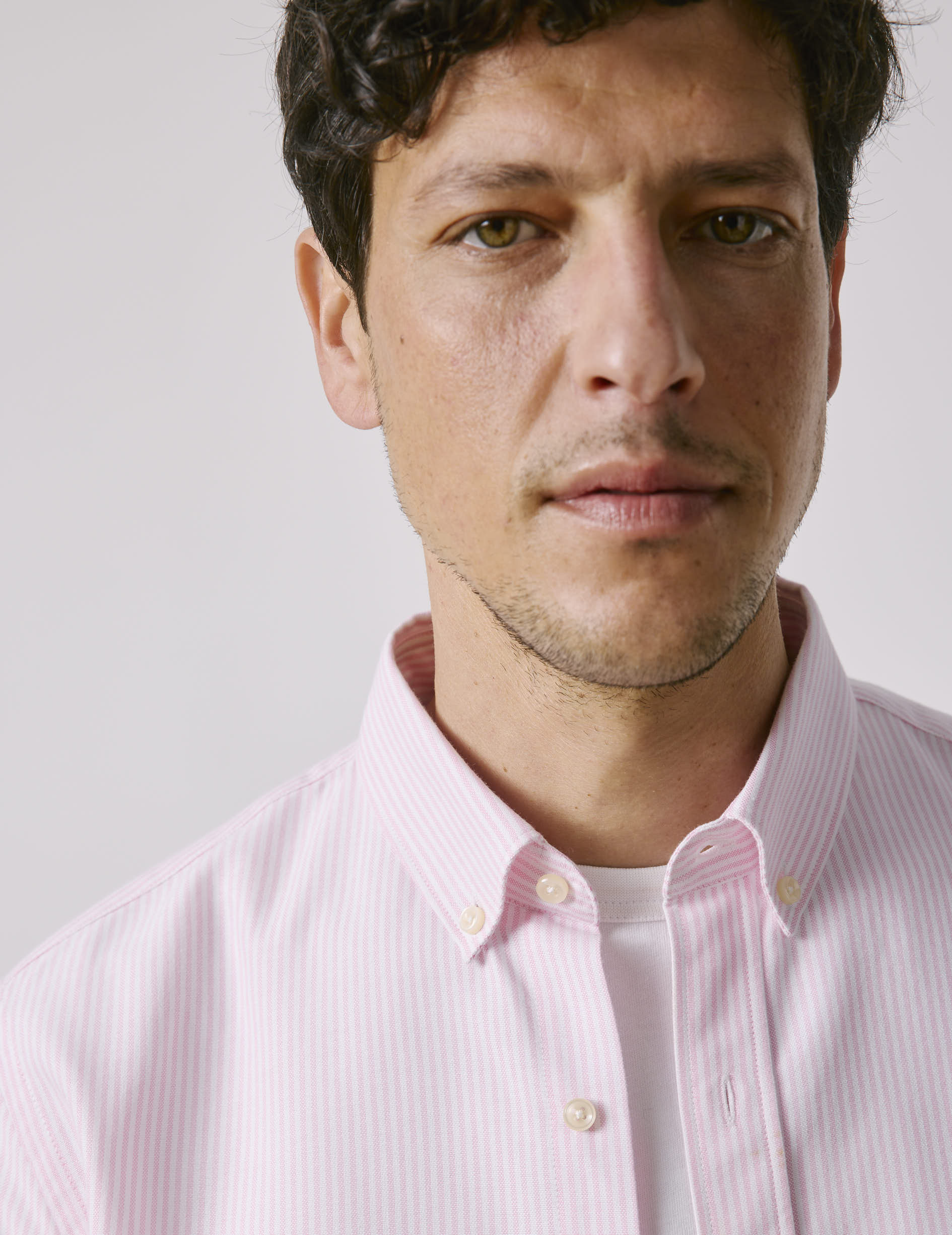 Chemise Gaspard rayée rose - Image 3