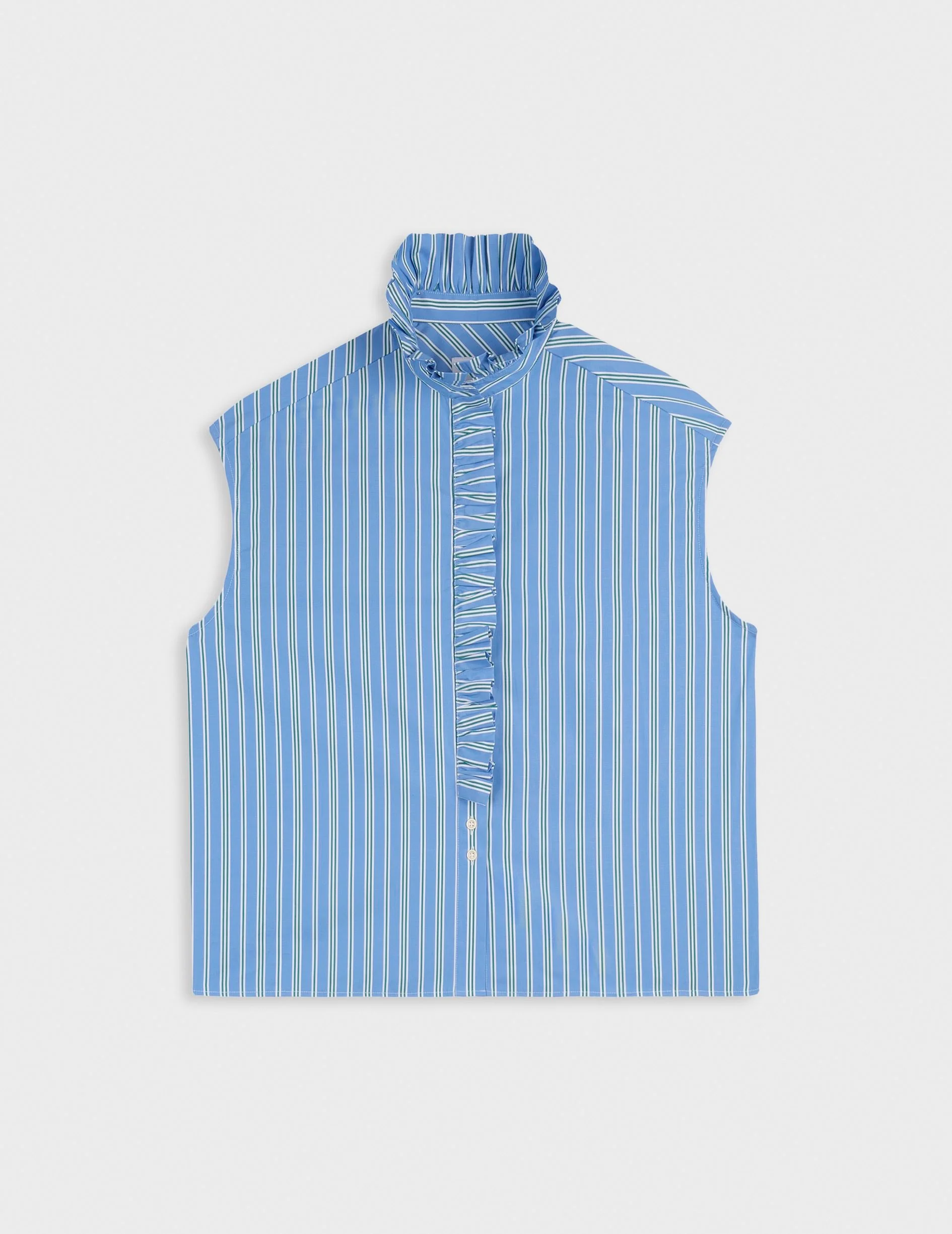 Chemise Gretie rayée bleue - Image 4