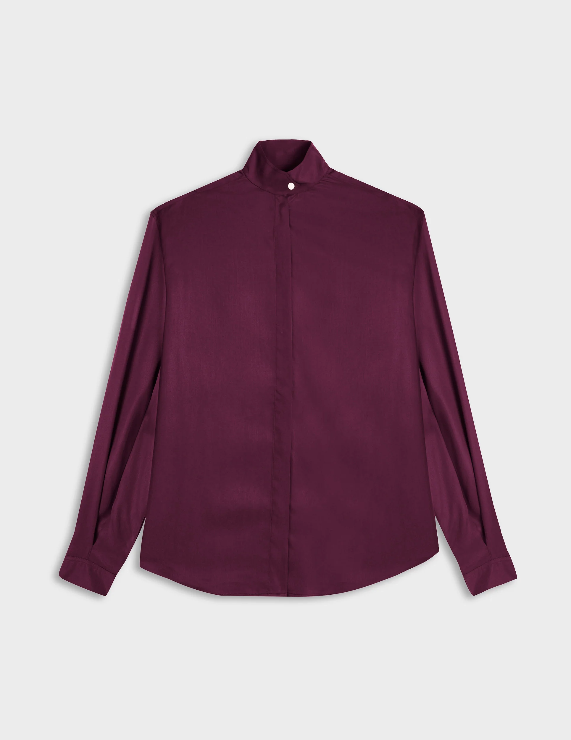Chemise Innaée en lyocell bordeaux - Image 4