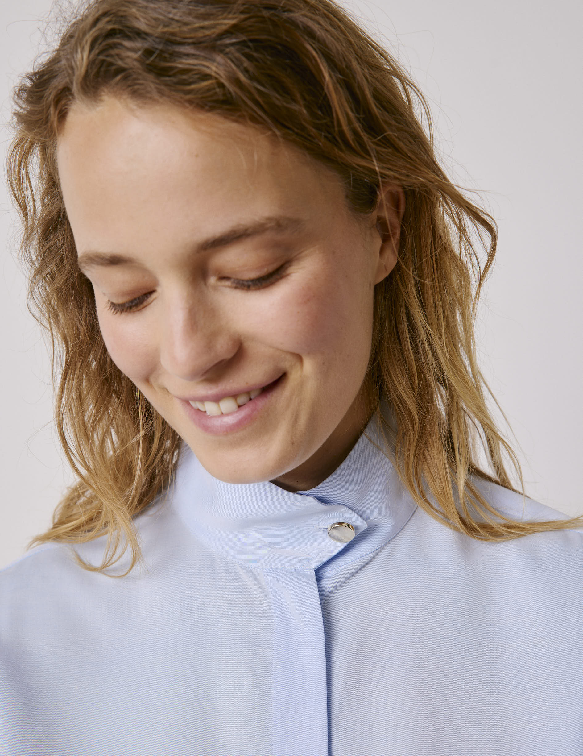 Chemise Innaée en lyocell bleu clair - Image 5