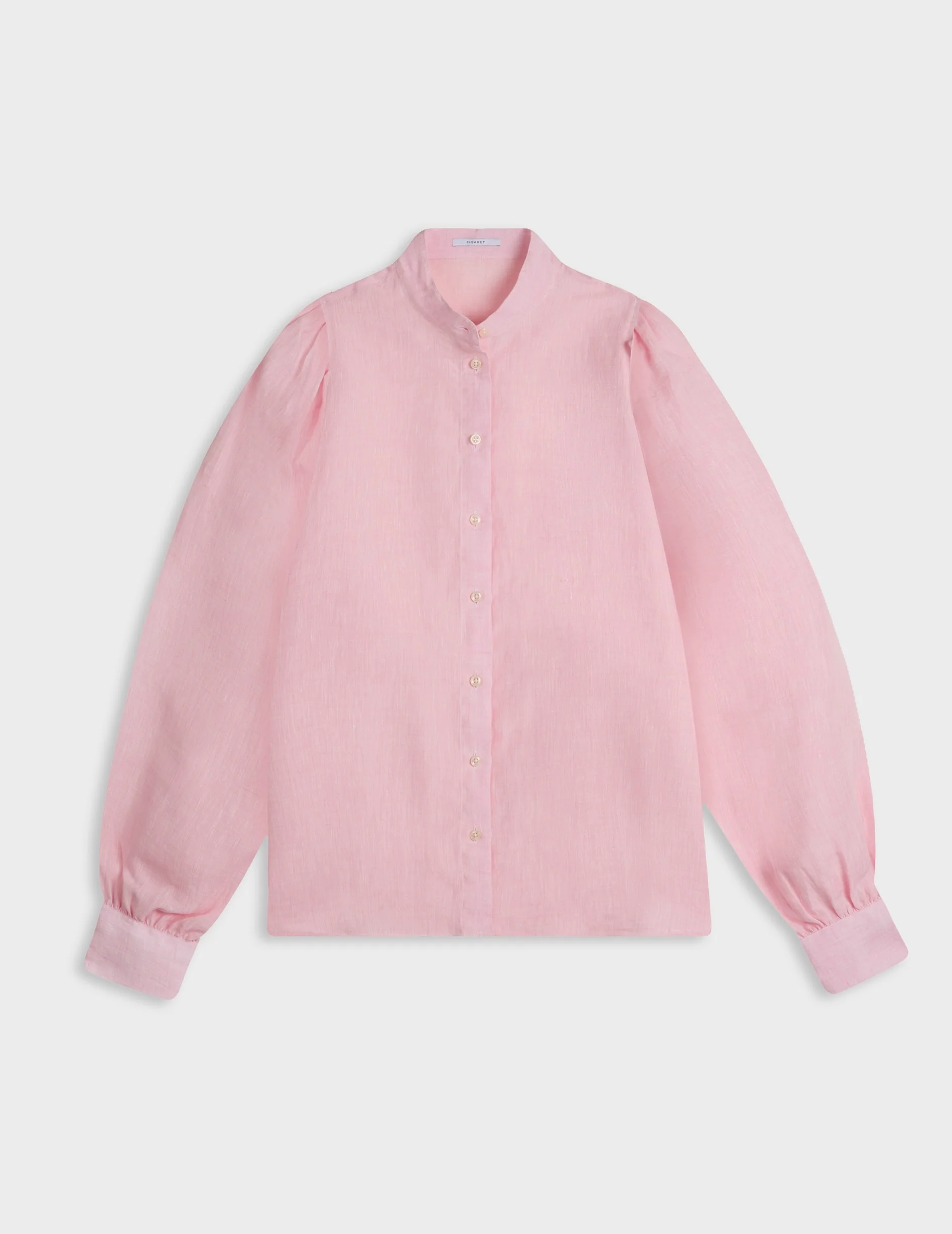 Chemise Lanaée en lin rose clair - Image 4