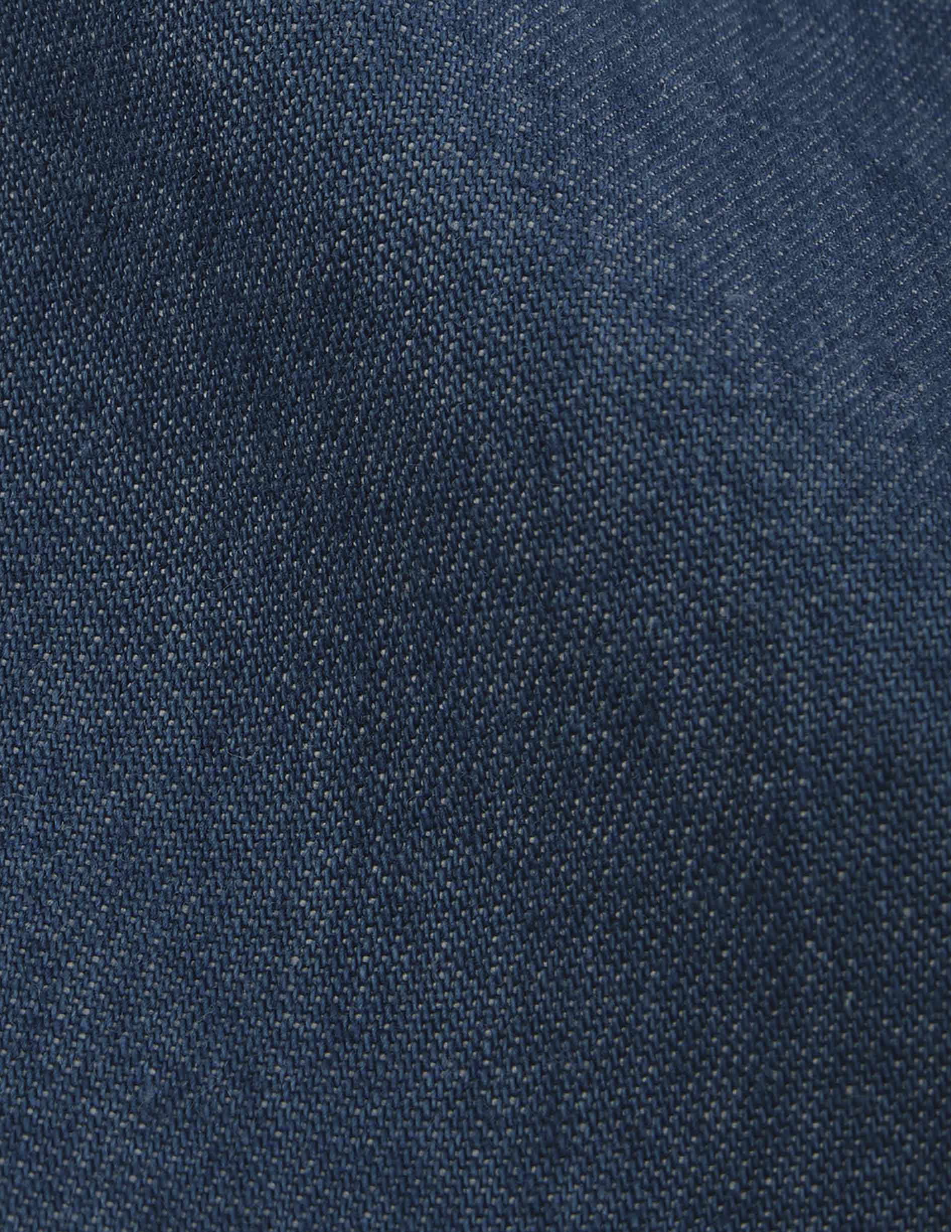 Chemise Laurine gorge cachée en denim bleu - Image 5