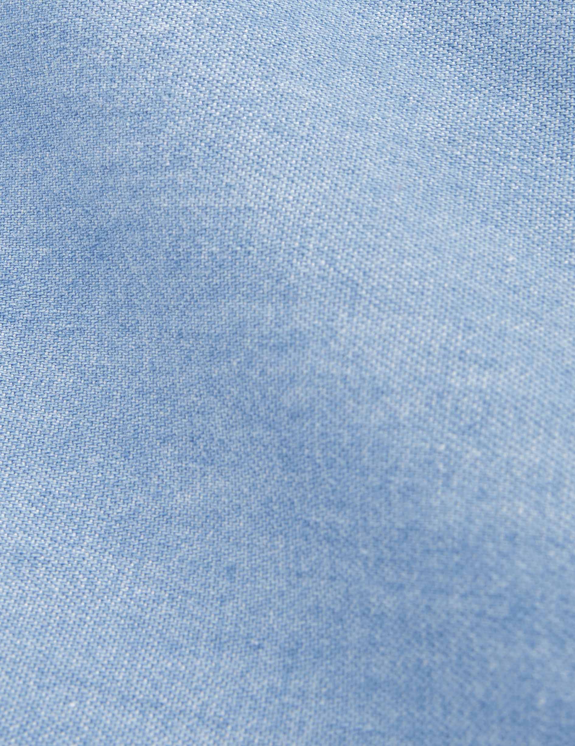 Chemise Laurine gorge cachée en denim clair - Image 5