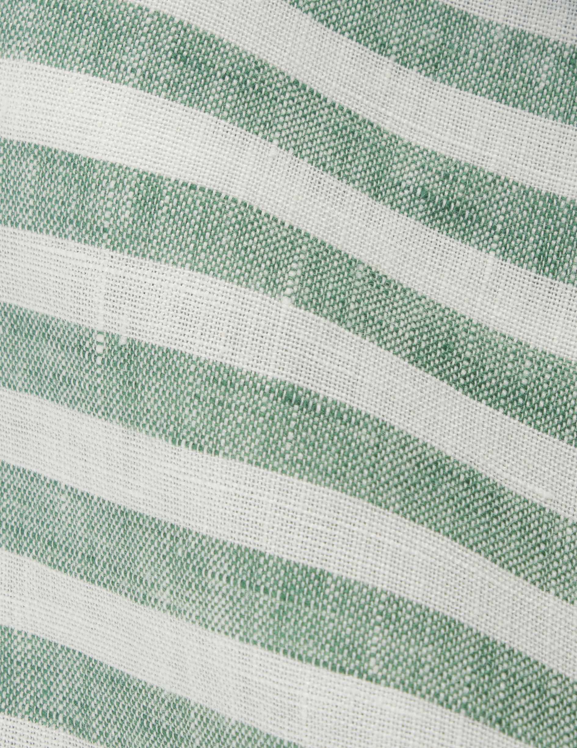 Chemise Léanna en lin rayé vert - Image 6
