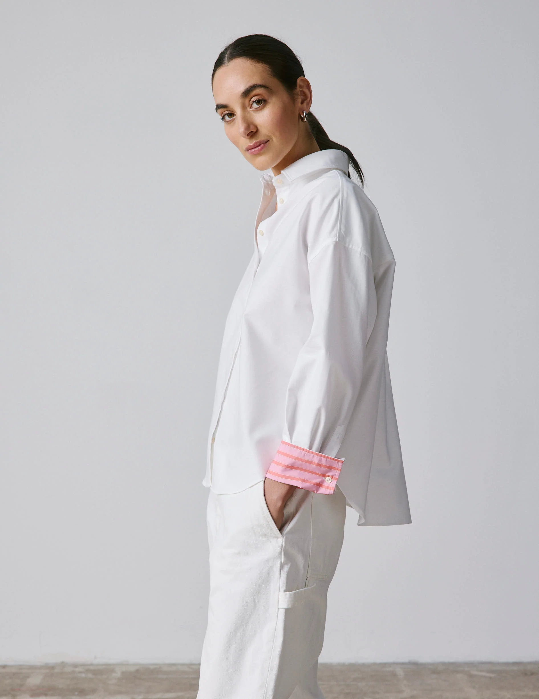 Chemise oversize Lizandra blanche