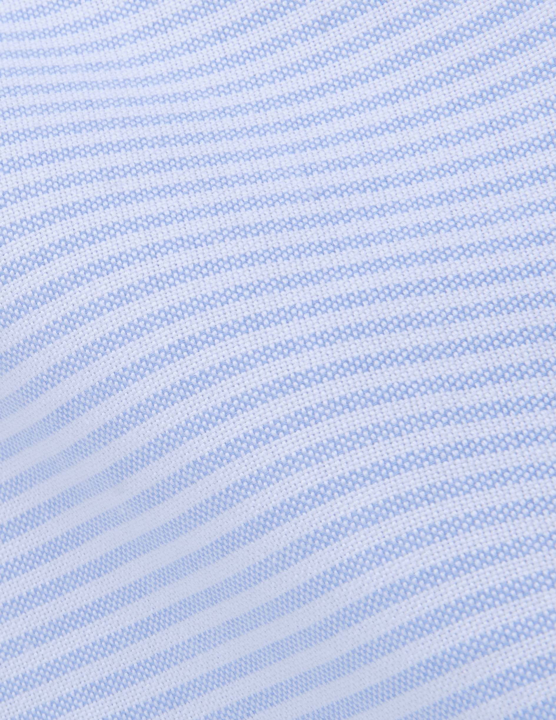 Chemise popover Logan rayée bleu clair - Image 5