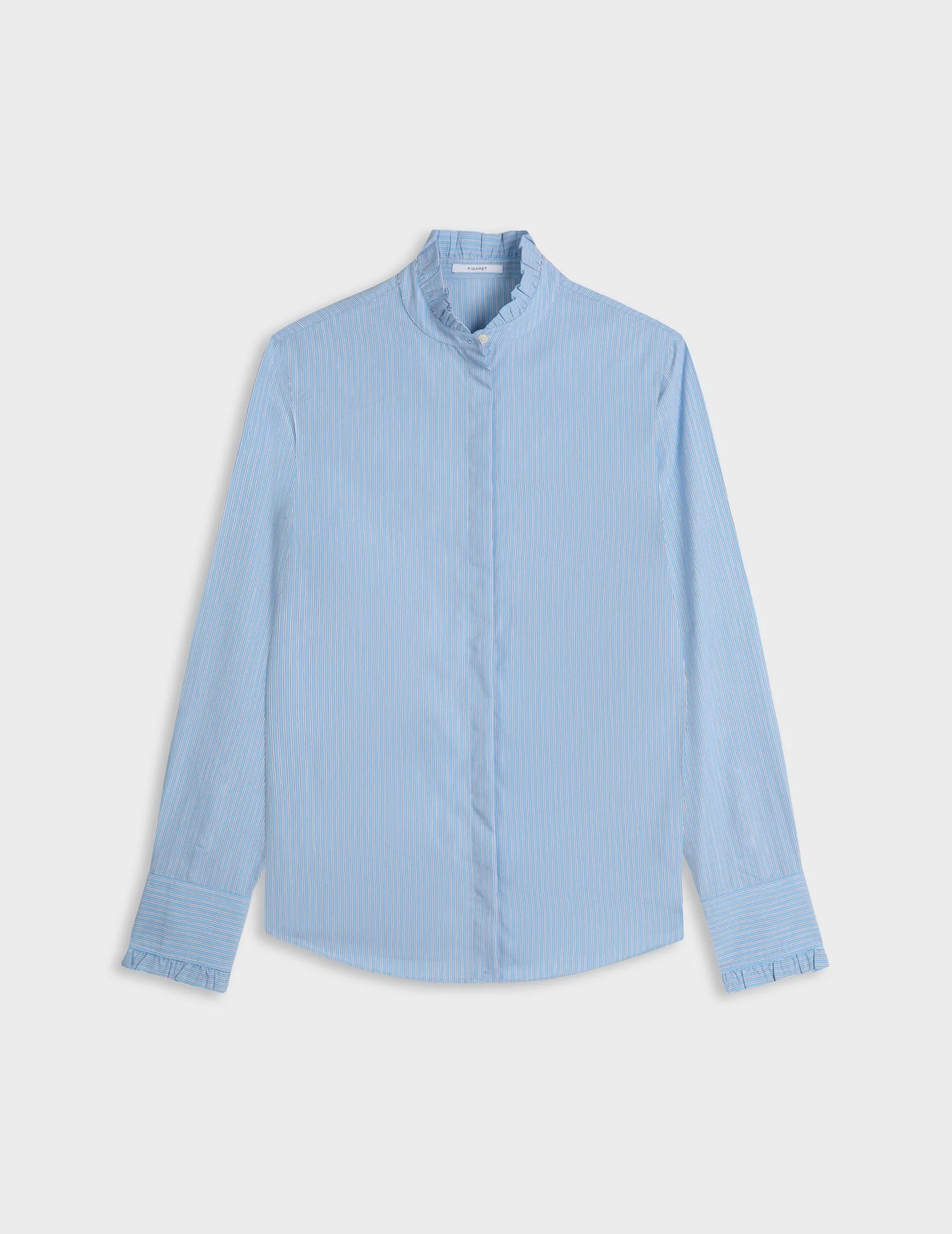 Chemise Louison rayée bleu clair - Image 3