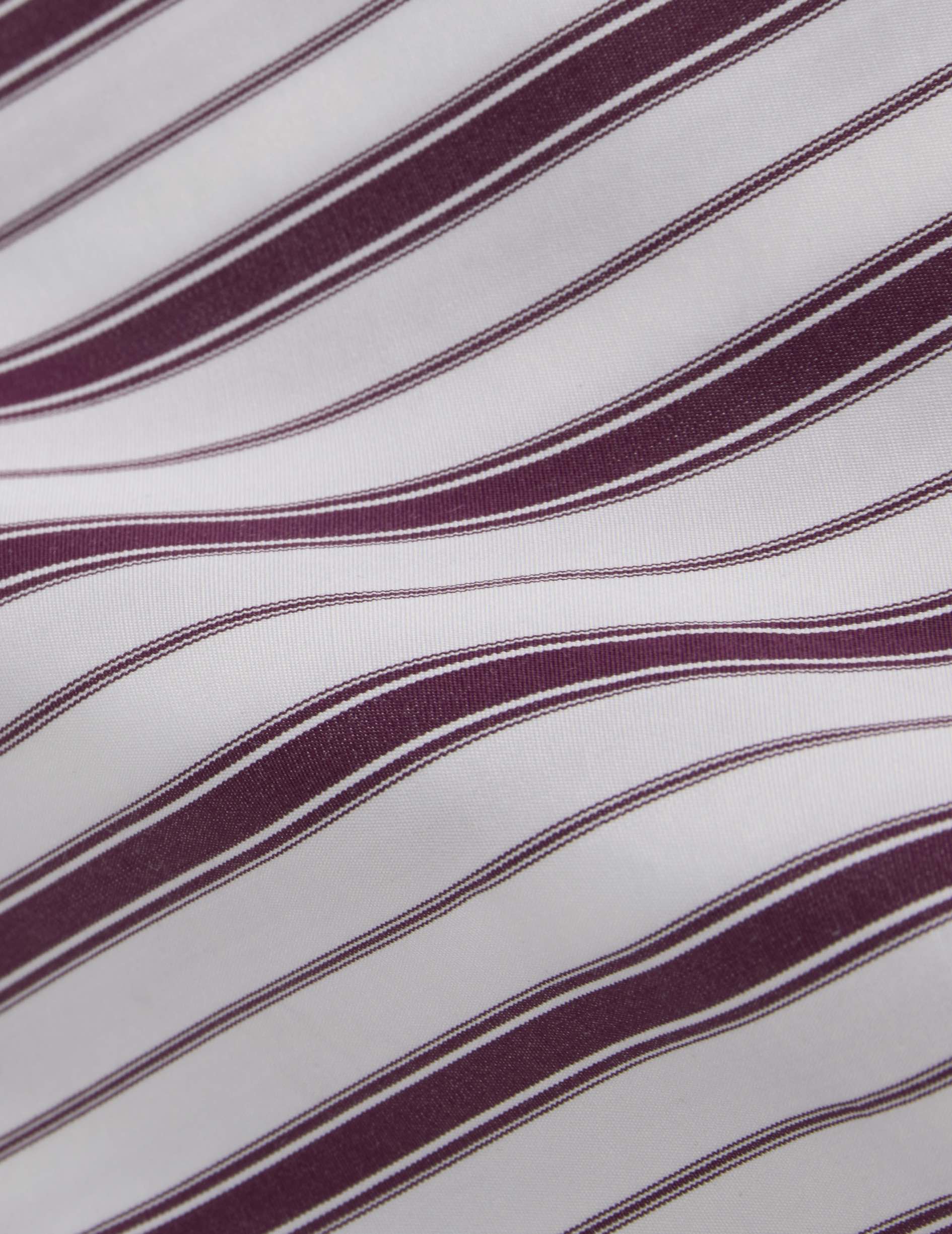 Chemise Margaux rayée bordeaux - Image 6