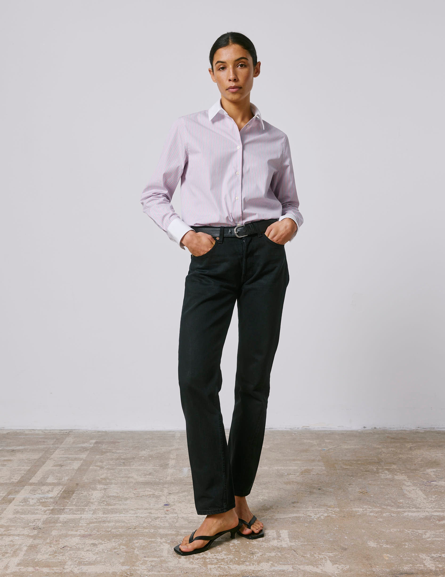 Chemise Marion rayée rose - Image 4
