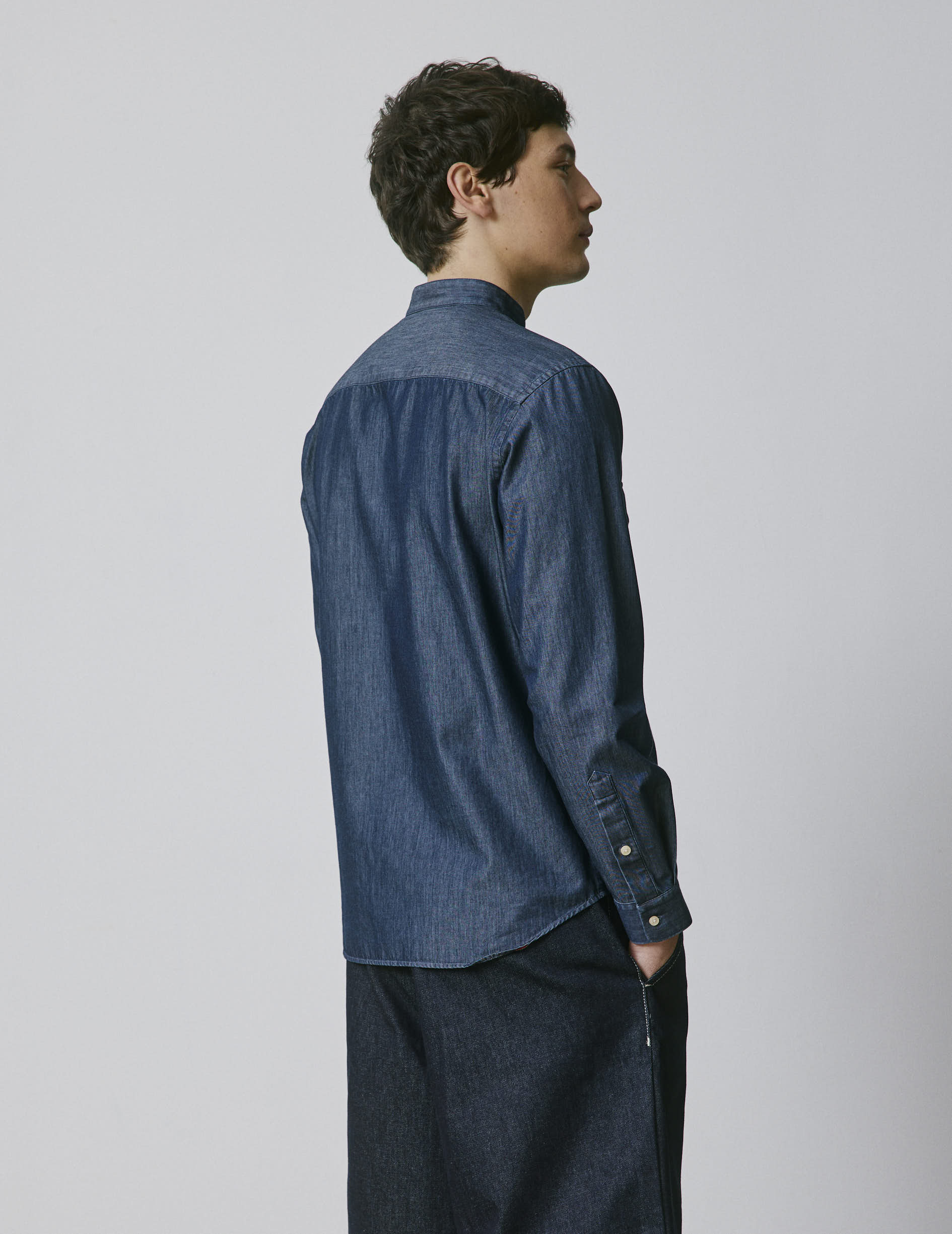 Chemise Mathias bleu marine - Image 3