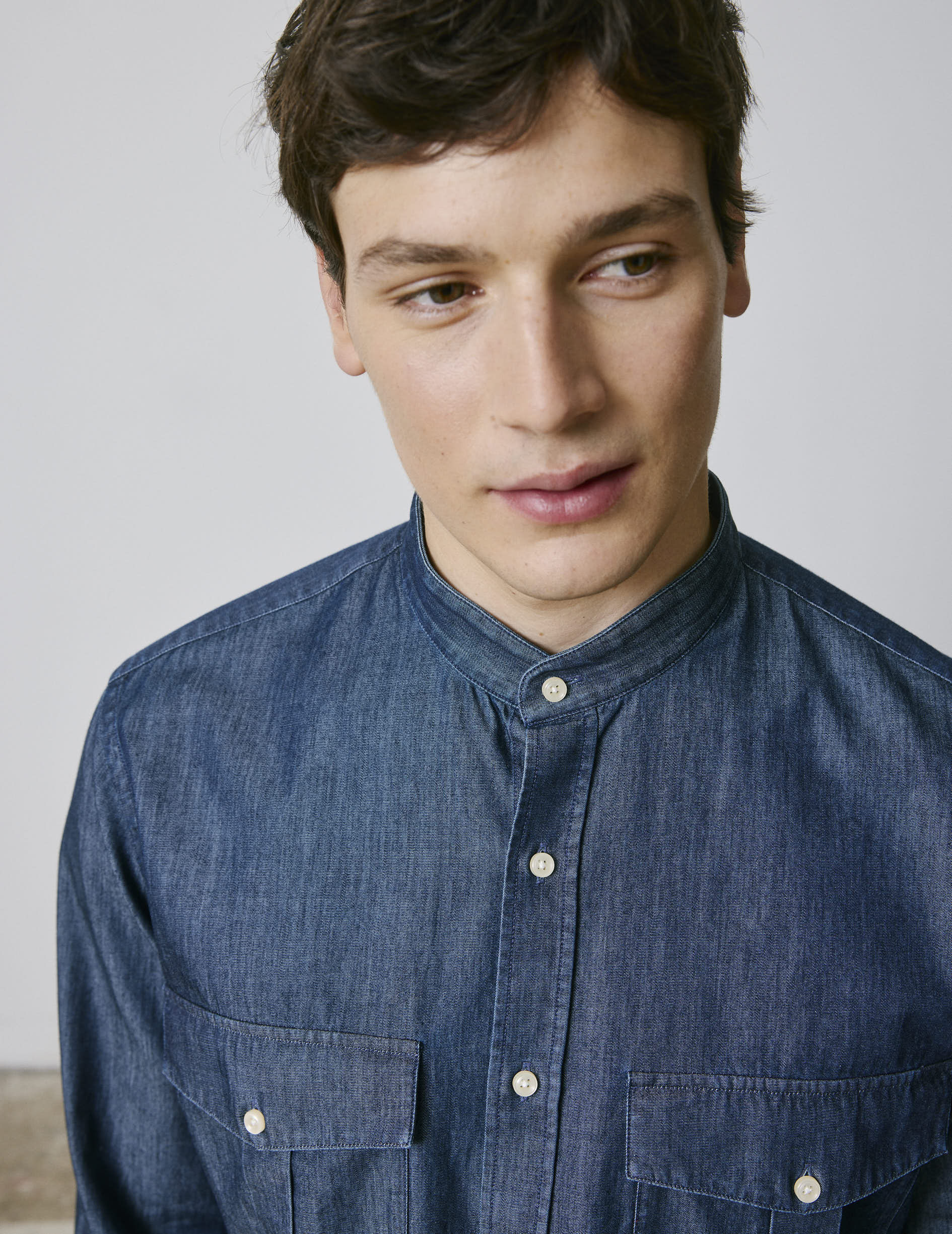 Chemise Mathias bleu marine - Image 4