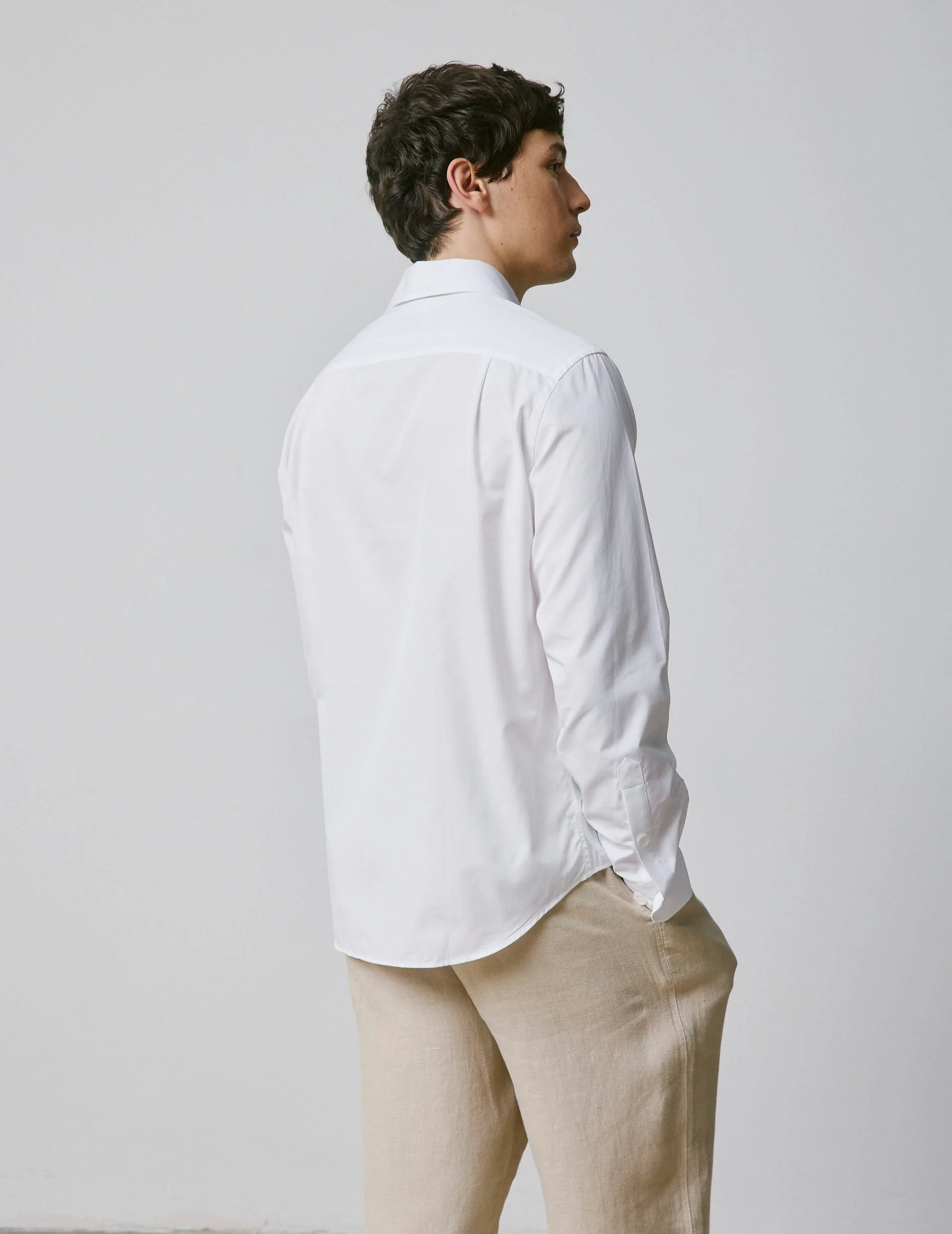 Chemise mixte Ainhoa blanche - Image 3